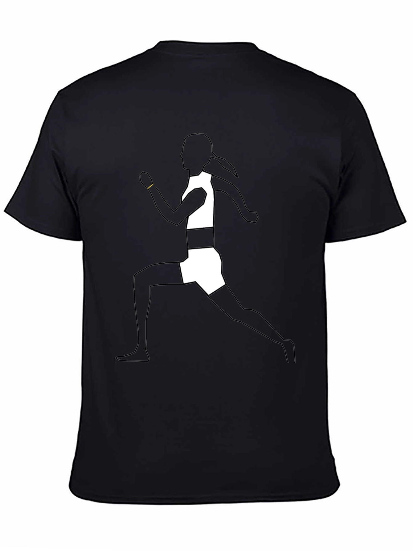 Runner Silhouette Graphic Tee - Black