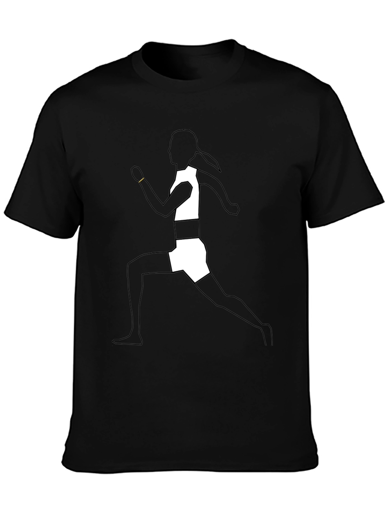 Runner Silhouette Graphic Tee - Black