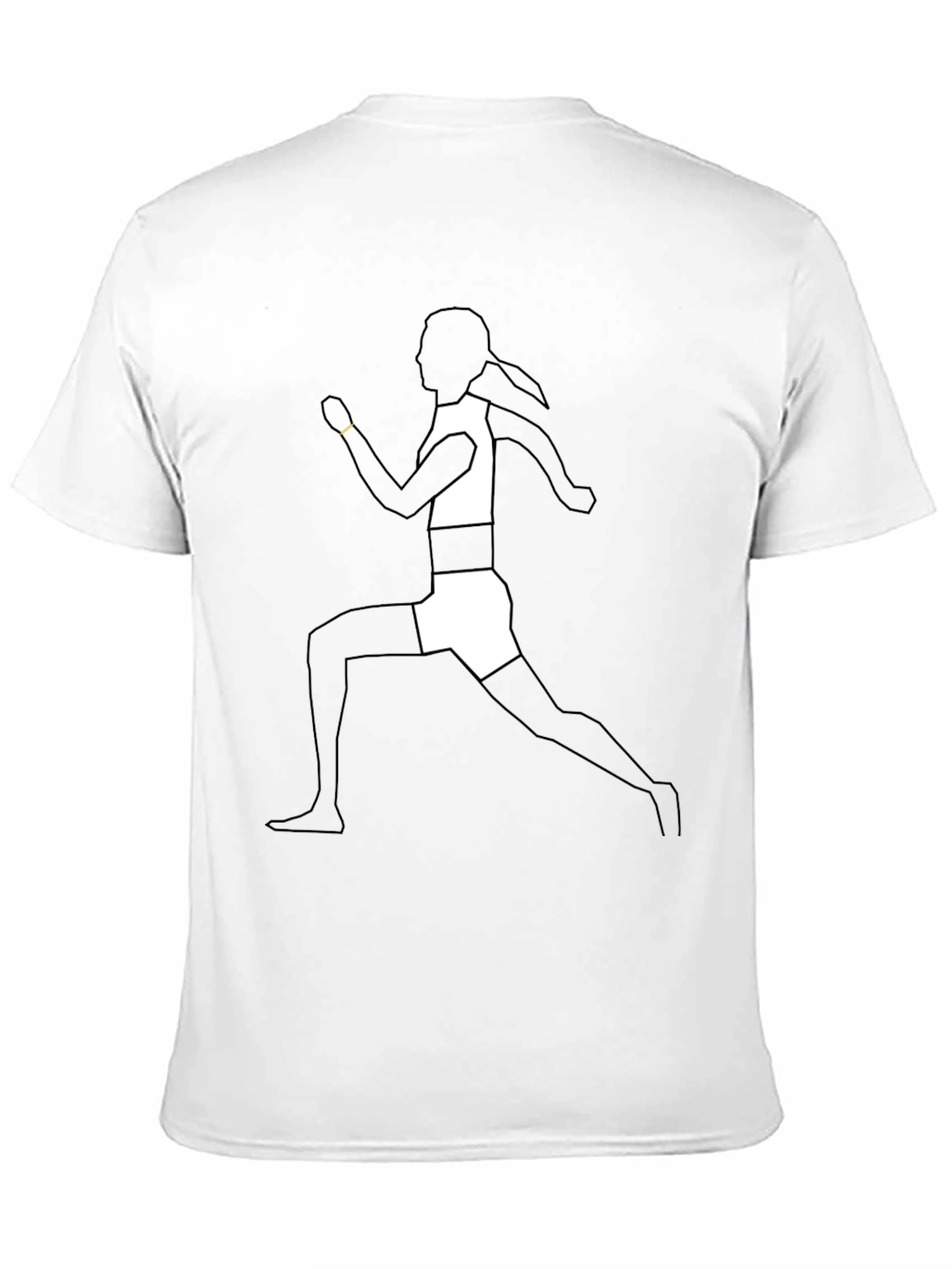 Runner Silhouette Graphic Tee - Black