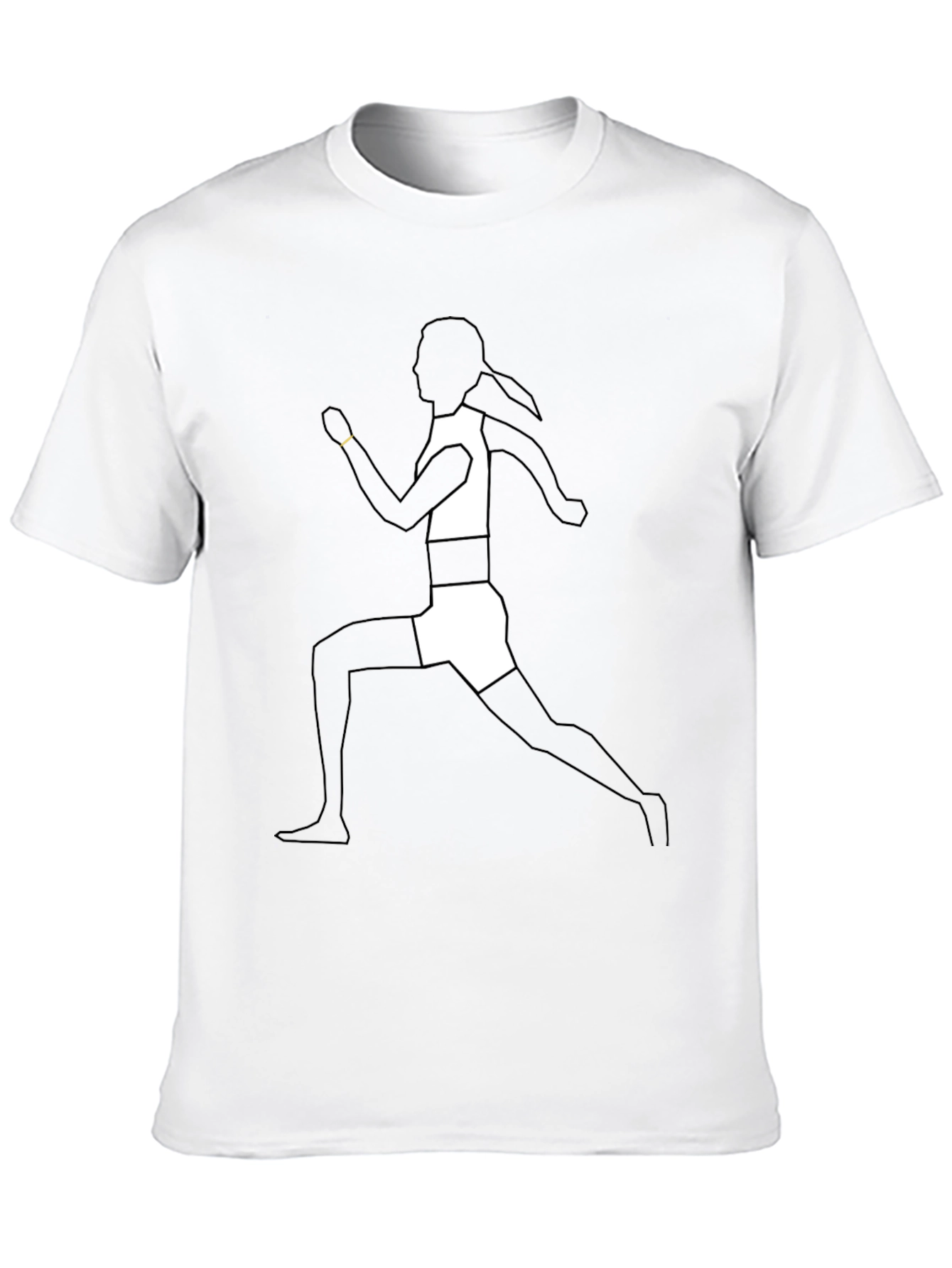 Runner Silhouette Graphic Tee - Black