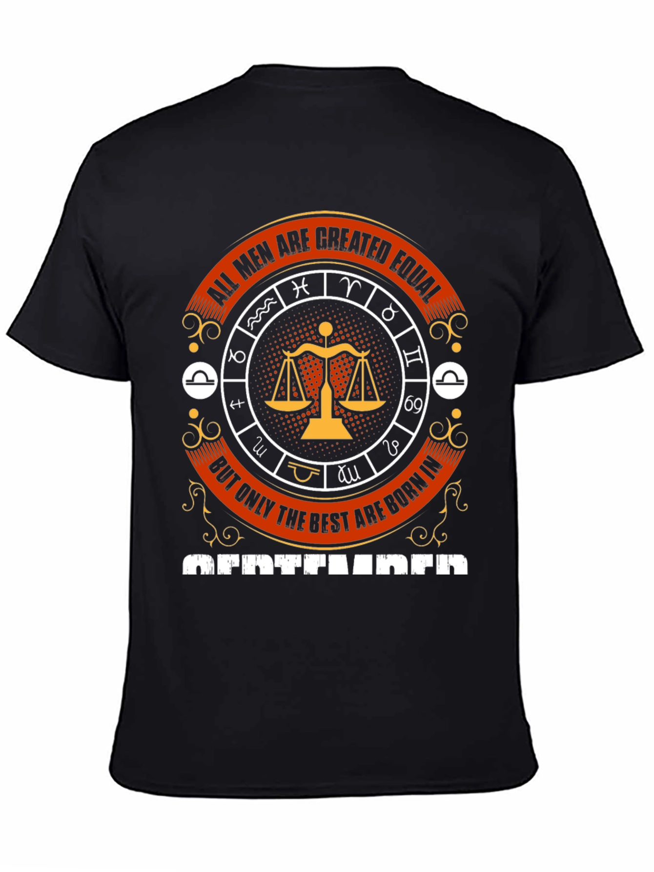 All Men Are Created Equal September Birthday T-Shirt