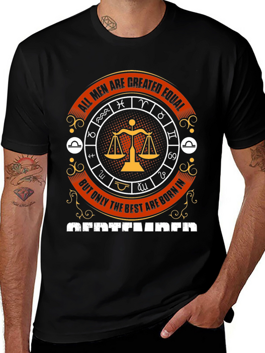 All Men Are Created Equal September Birthday T-Shirt