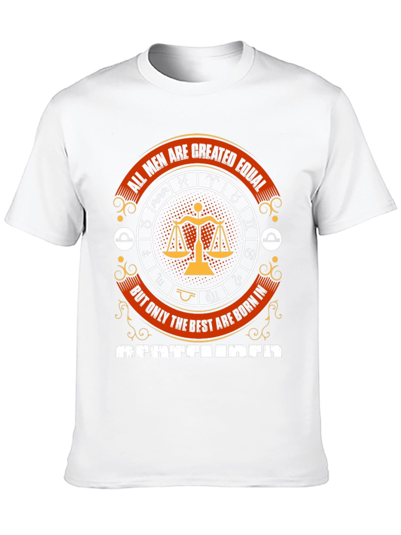 All Men Are Created Equal September Birthday T-Shirt