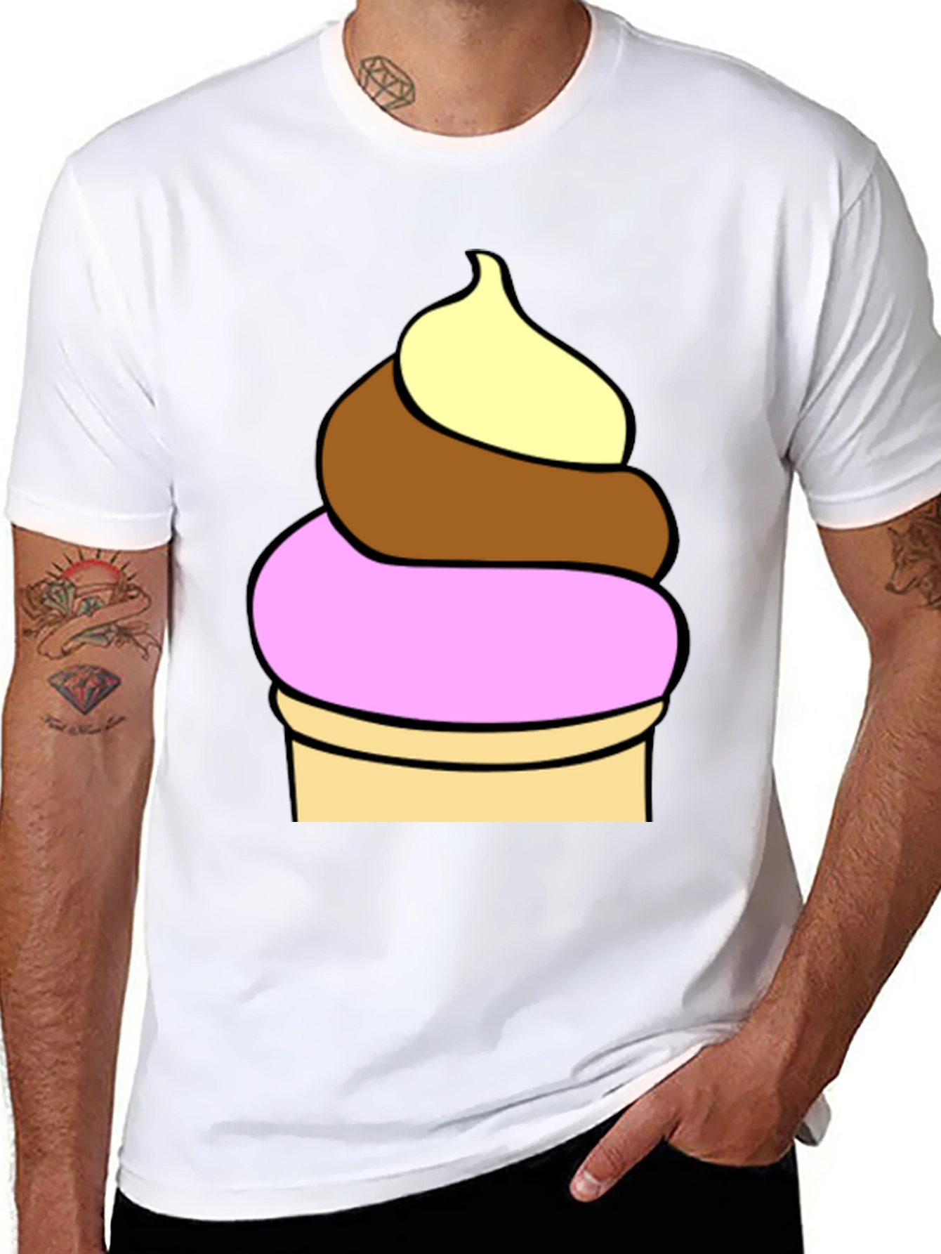 Ice Cream Graphic Tee - Fun Summer Style
