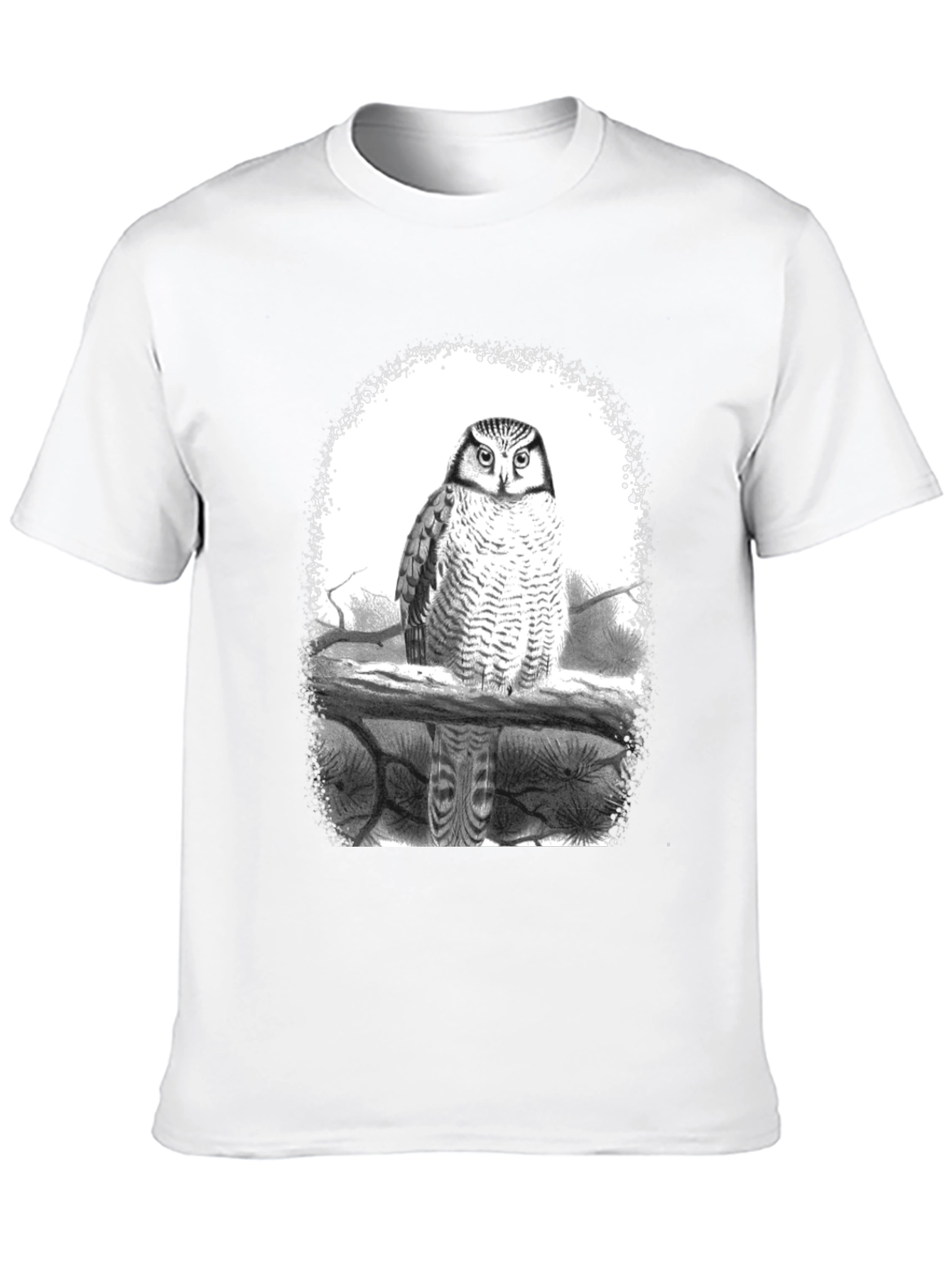 Owl Graphic Tee - Black Cotton Blend