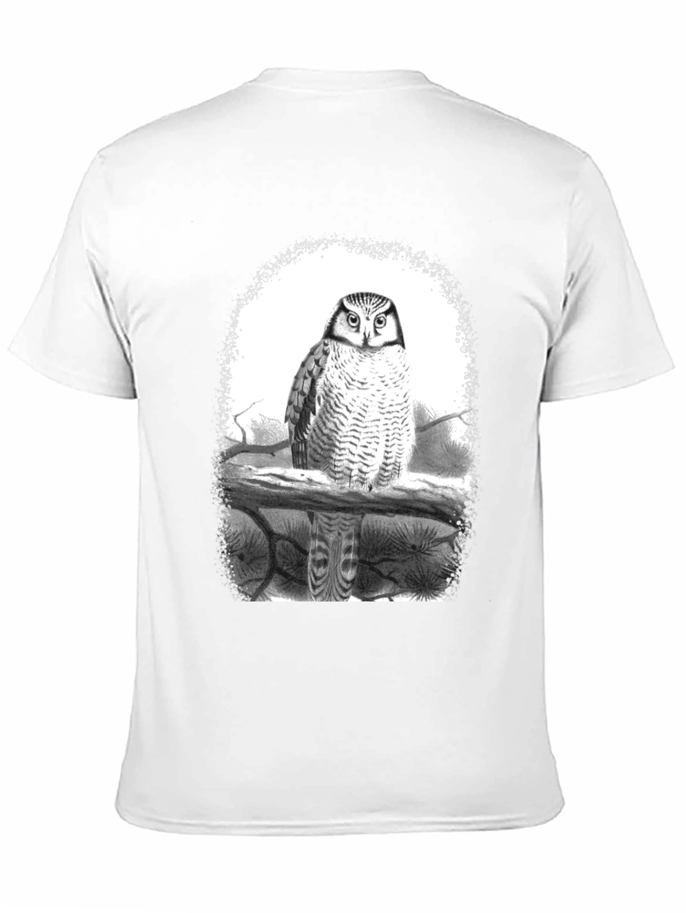 Owl Graphic Tee - Black Cotton Blend