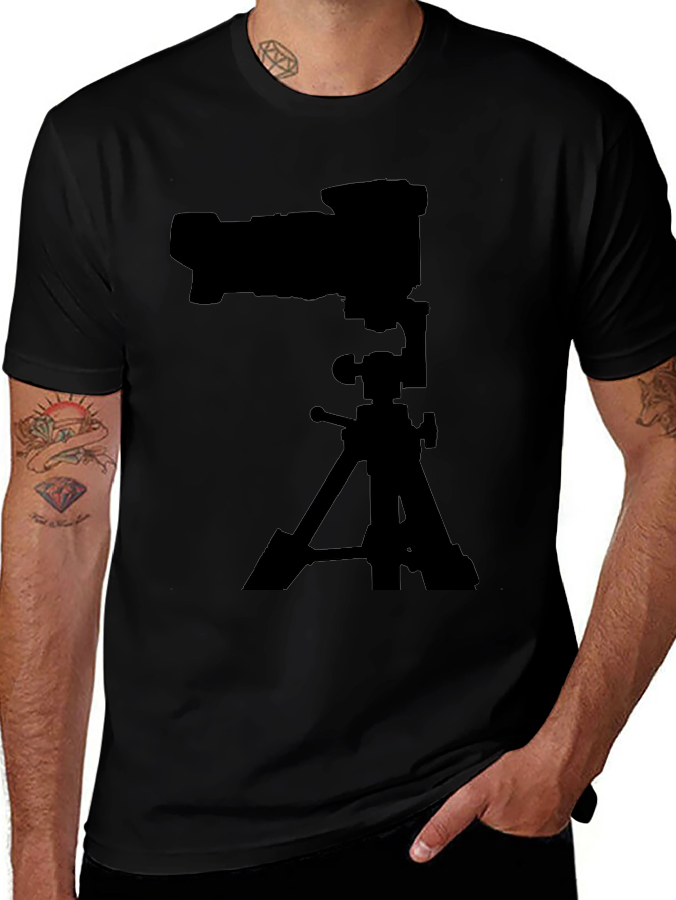Photographers Camera Tripod Graphic T-Shirt