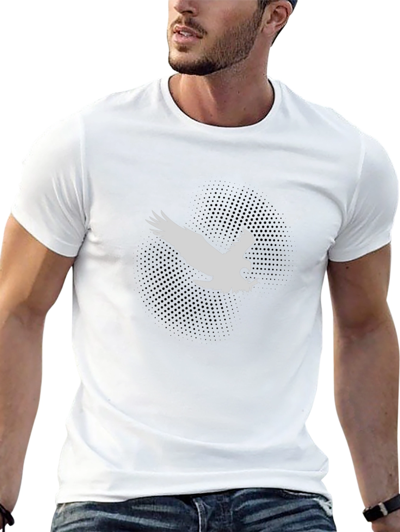 Eagle Graphic Mens Black T-Shirt