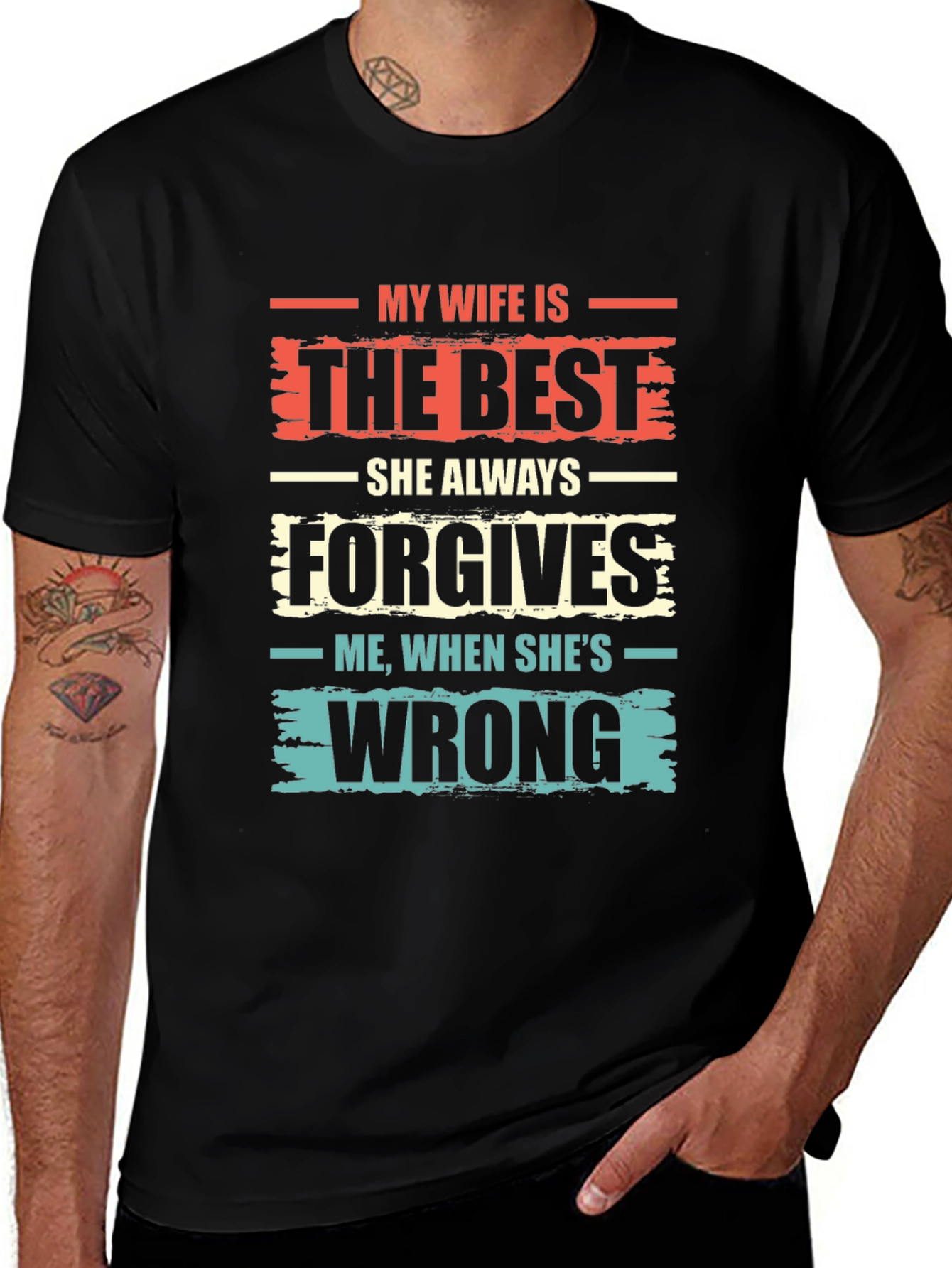 Funny Wife T-Shirt - She Always Forgives!