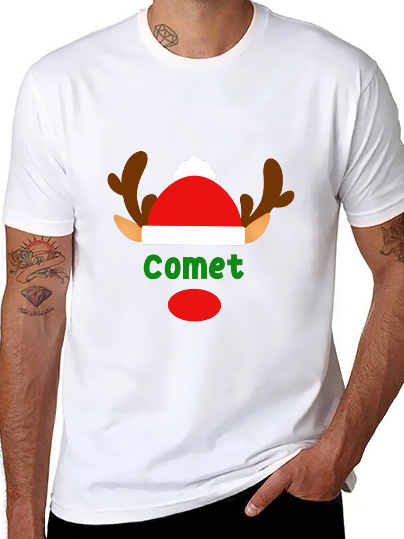 Comet Reindeer Christmas T-Shirt