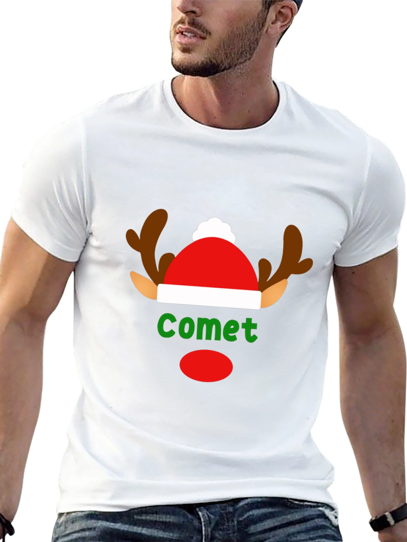 Comet Reindeer Christmas T-Shirt