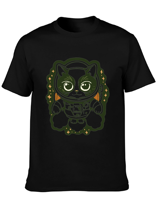 Astronaut Cat T-Shirt - Space Explorer Feline Tee