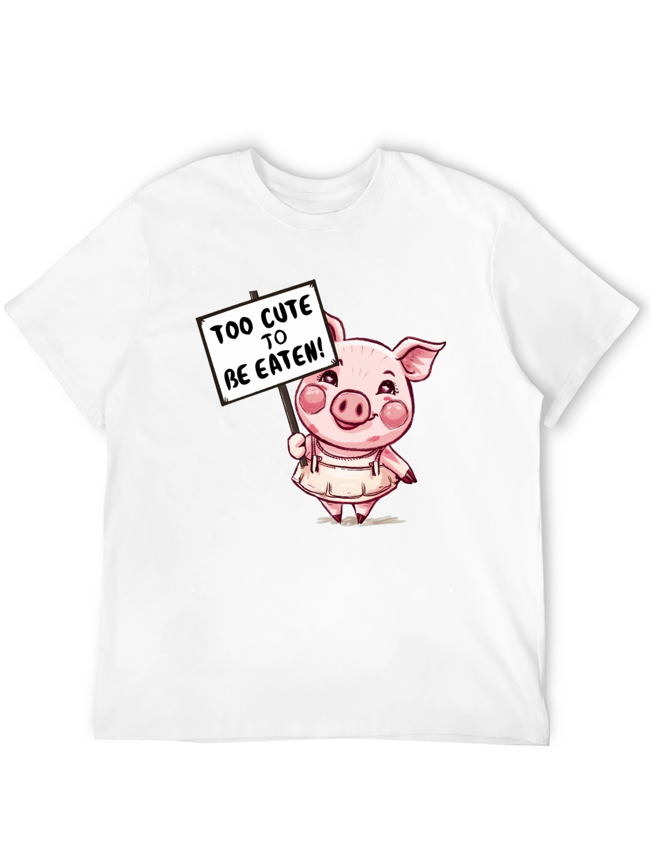 Cute Pig T-Shirt - Too Cute to be Eaten!