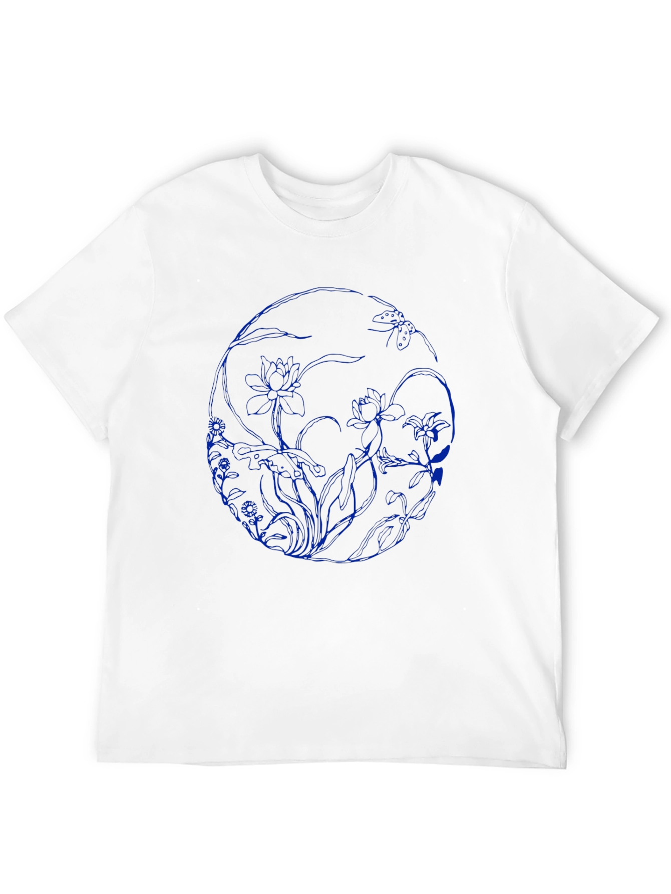 Floral Skull Graphic Black T-Shirt