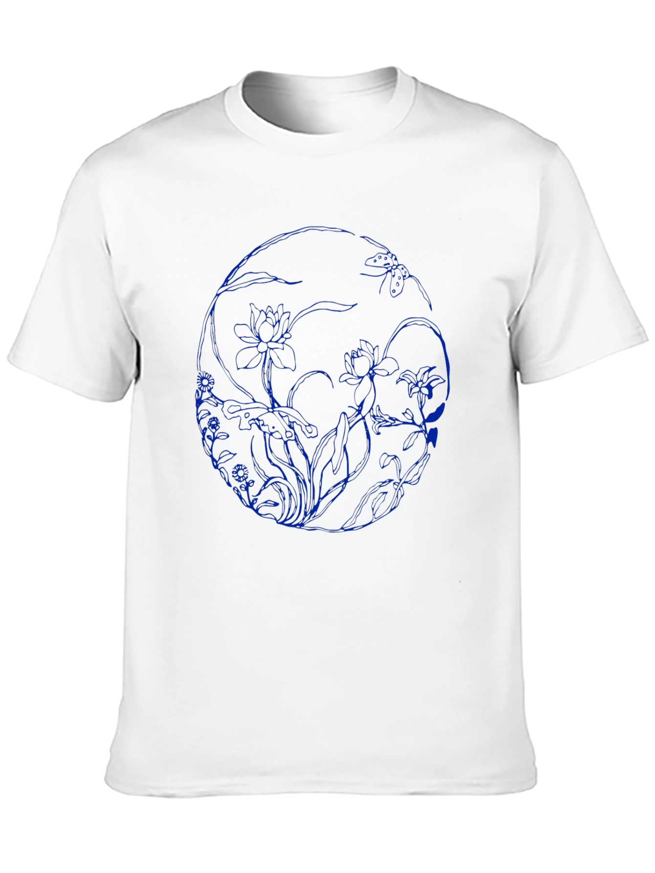 Floral Skull Graphic Black T-Shirt