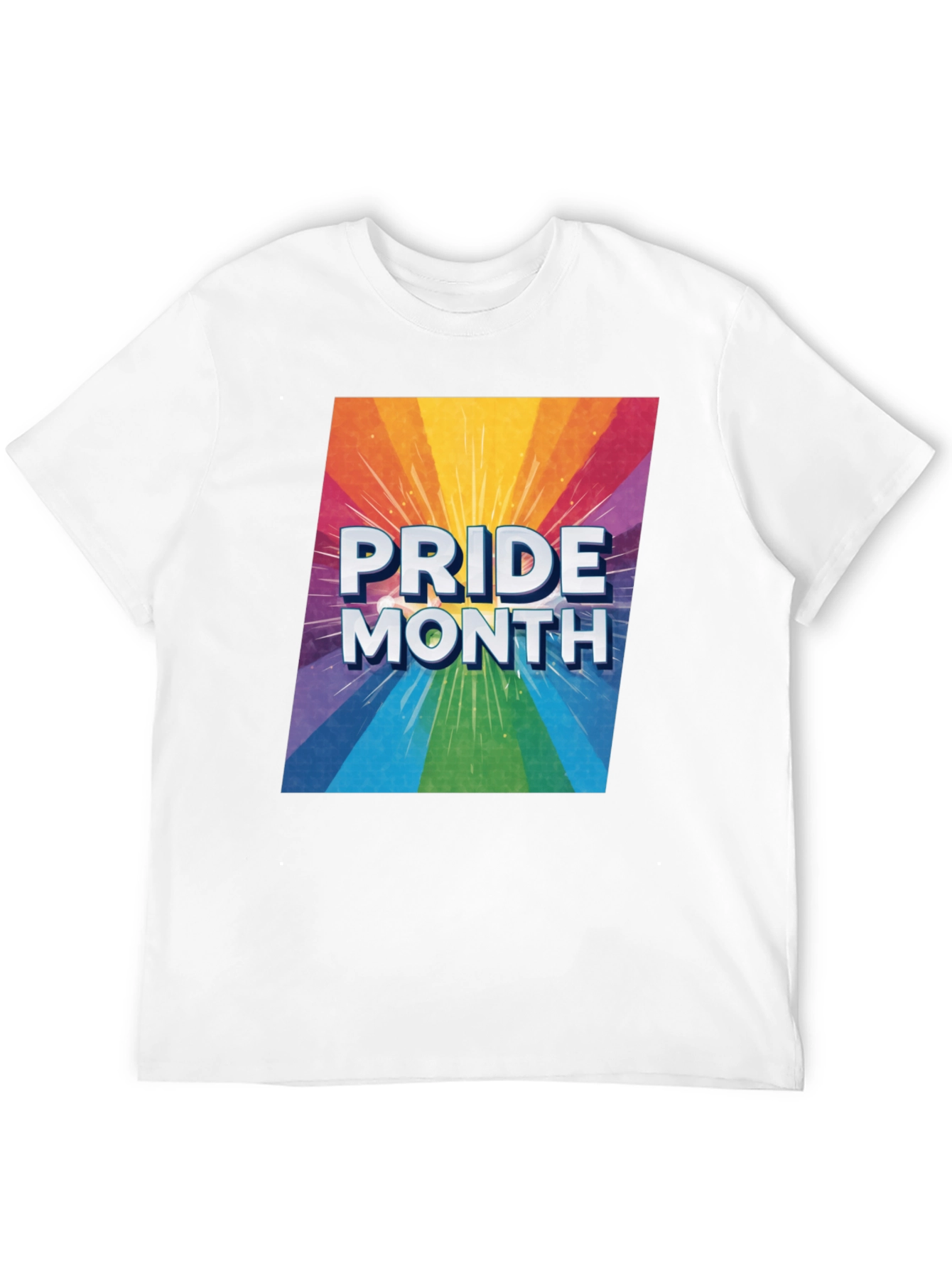 Pride Month Rainbow Graphic T-Shirt