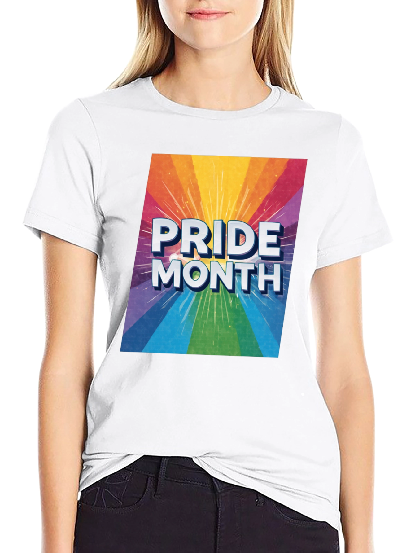 Pride Month Rainbow Graphic T-Shirt