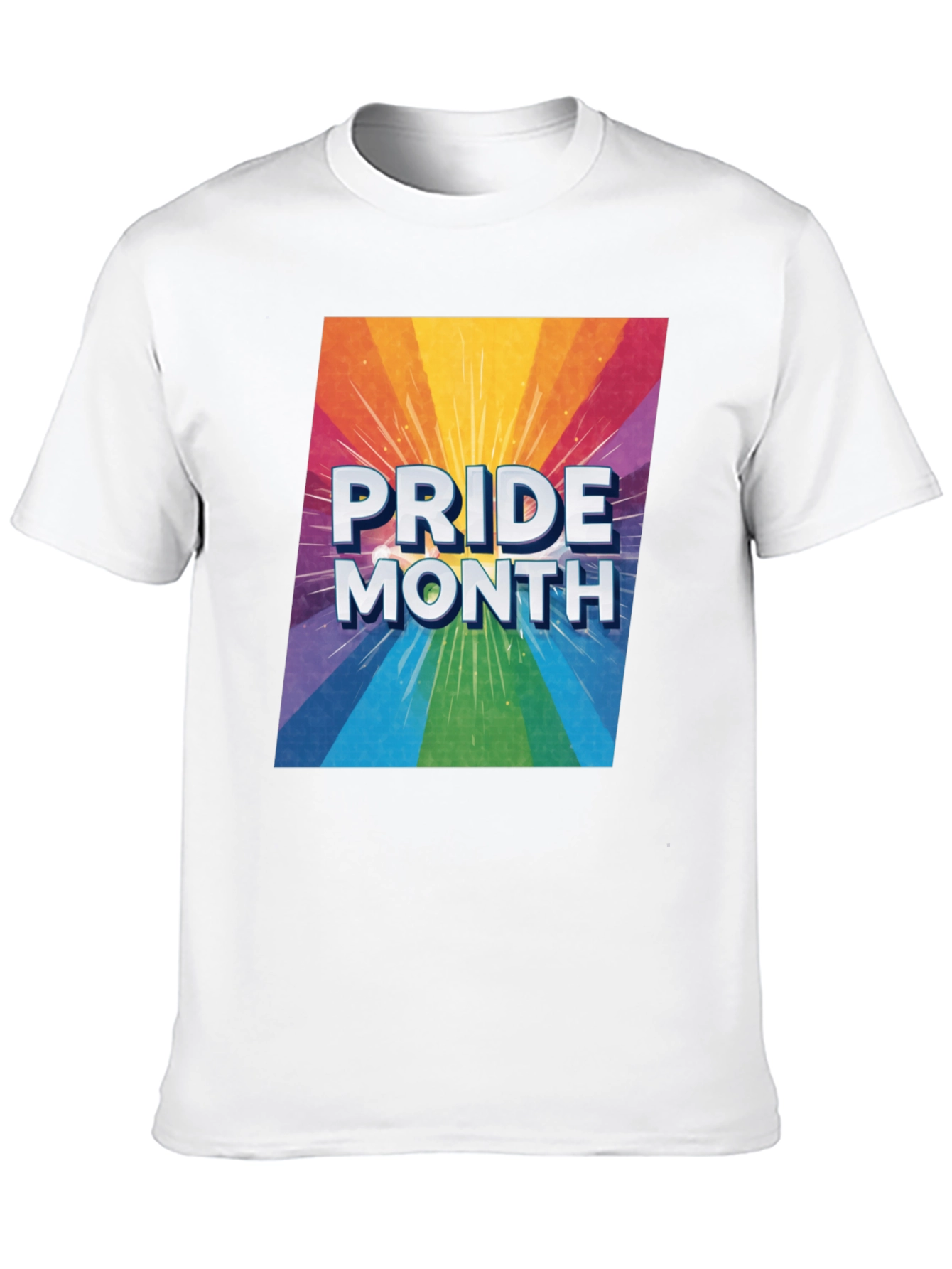 Pride Month Rainbow Graphic T-Shirt