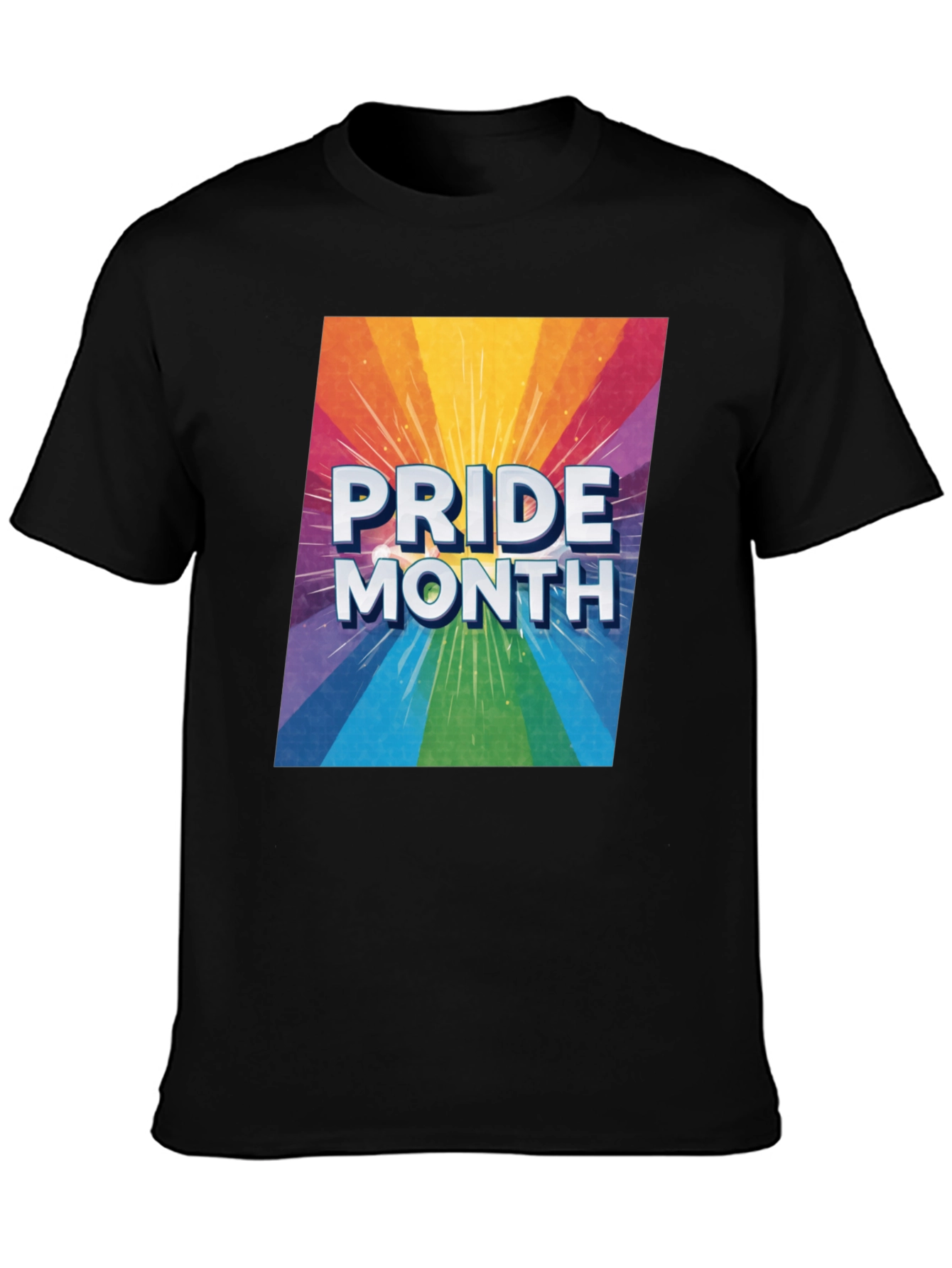 Pride Month Rainbow Graphic T-Shirt