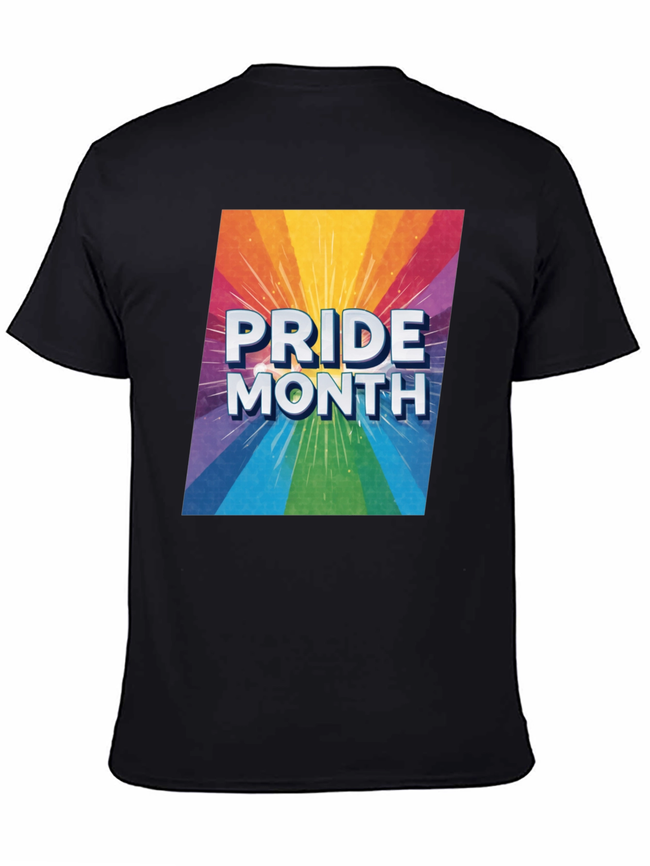 Pride Month Rainbow Graphic T-Shirt