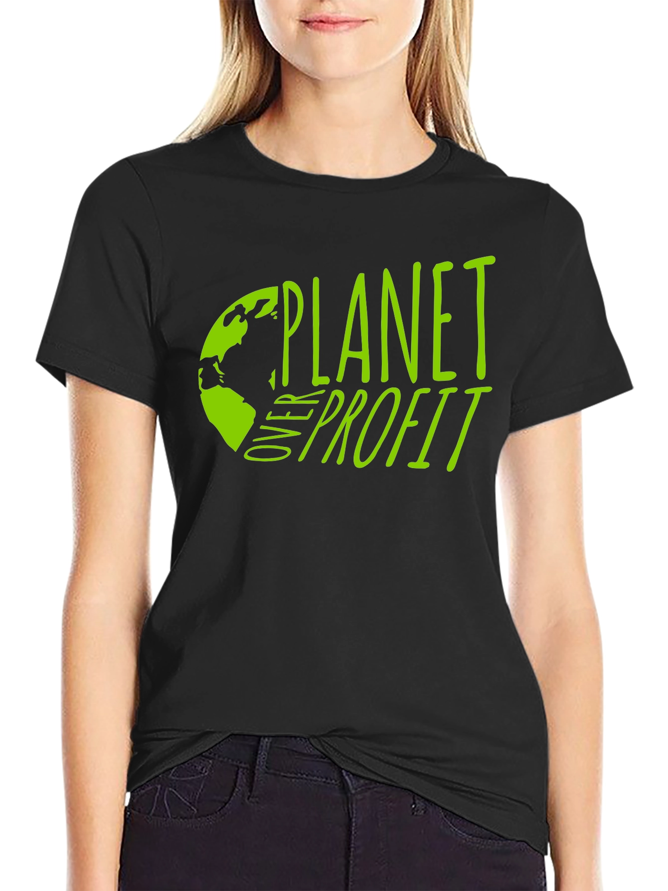 Planet Over Profit T-Shirt - Environmental Awareness Tee
