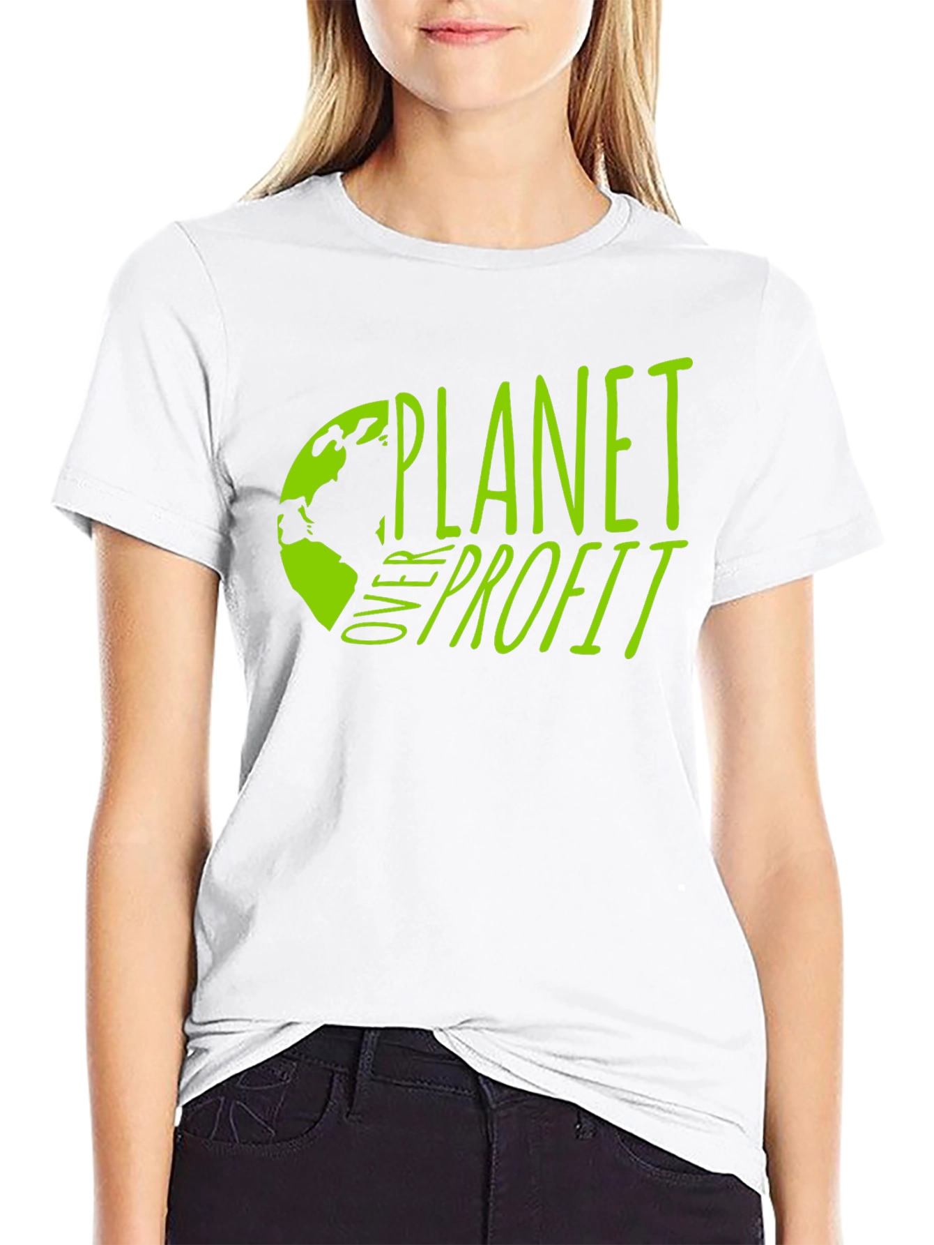 Planet Over Profit T-Shirt - Environmental Awareness Tee