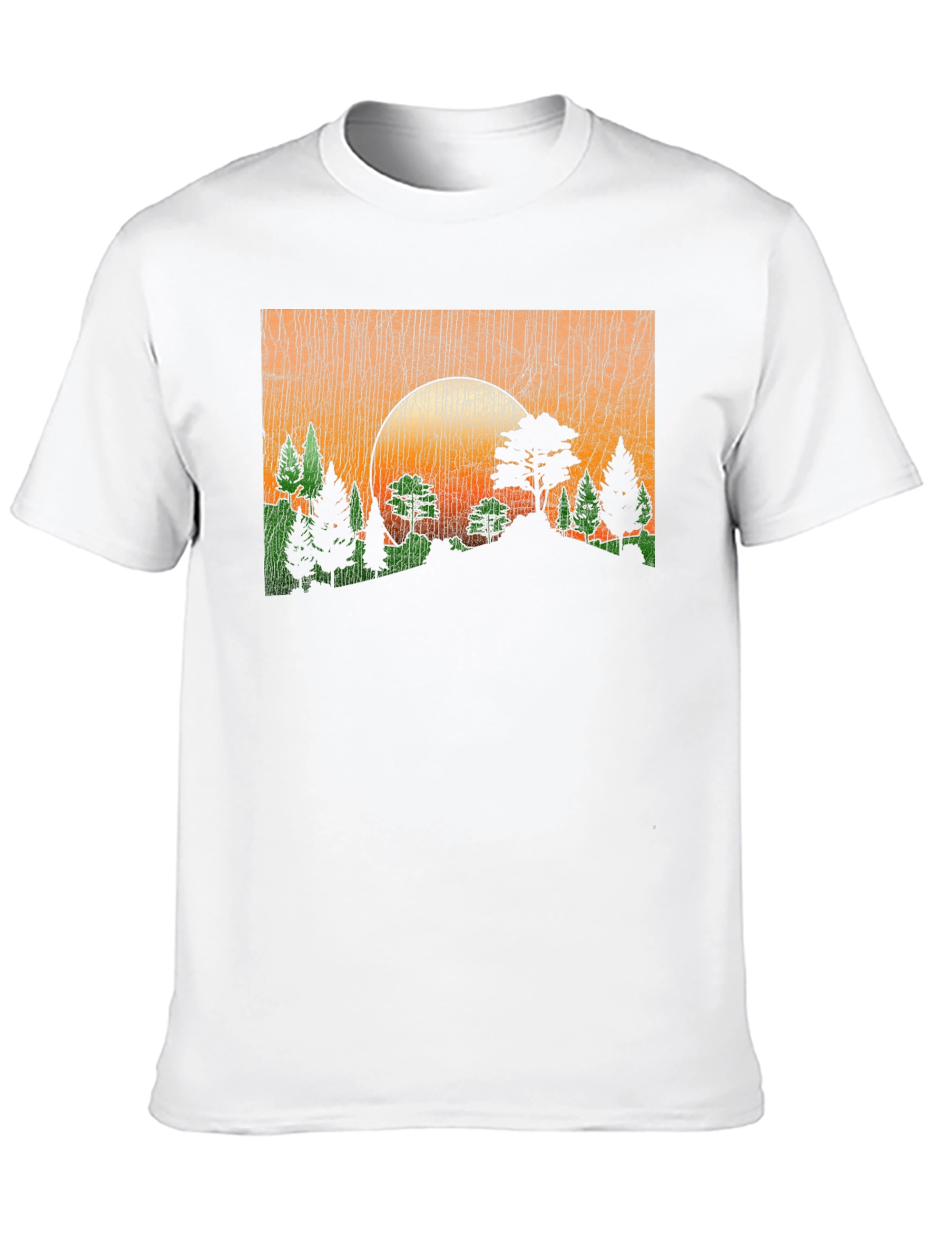 Sunset Forest Graphic Tee - Black