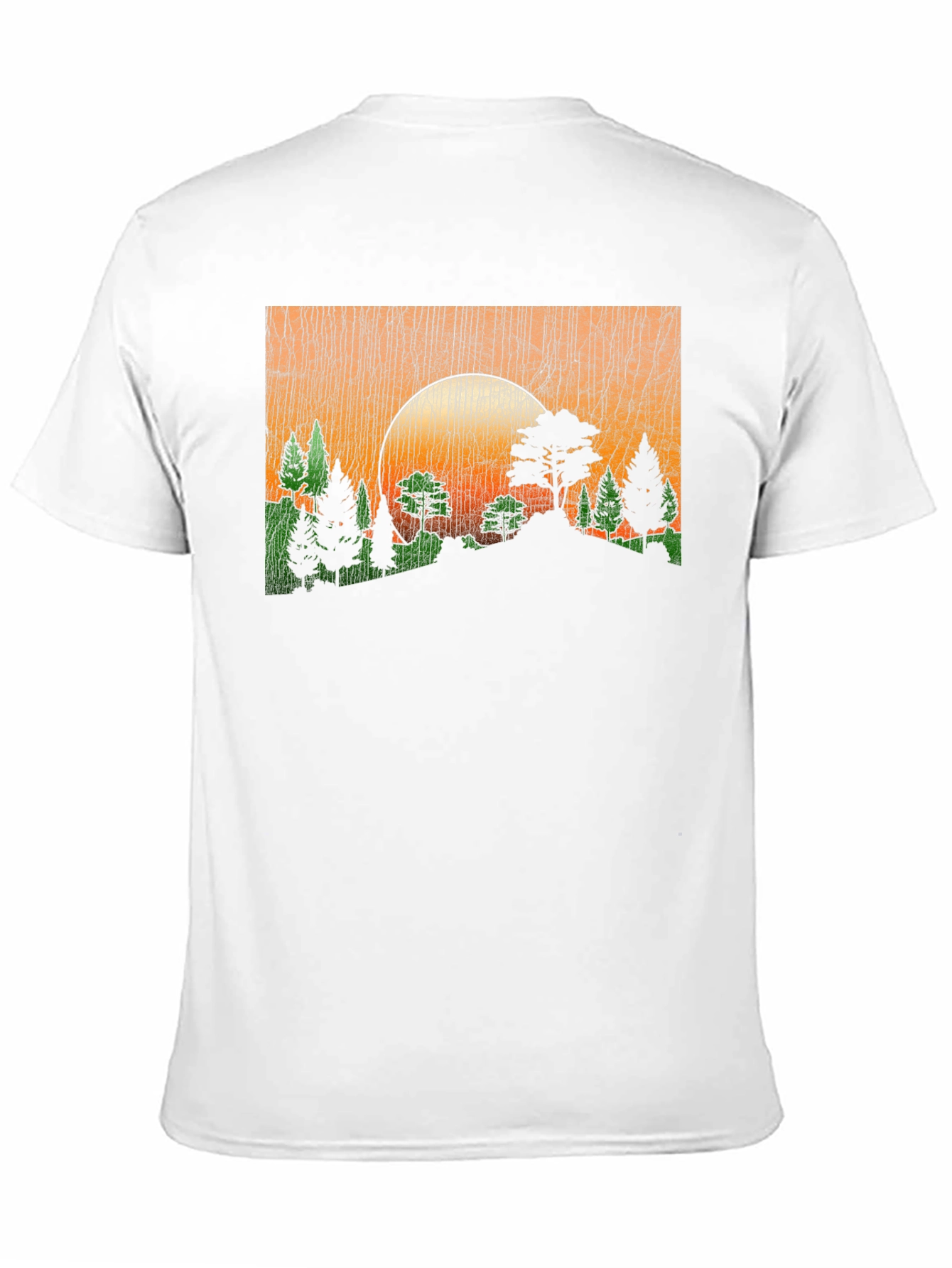 Sunset Forest Graphic Tee - Black