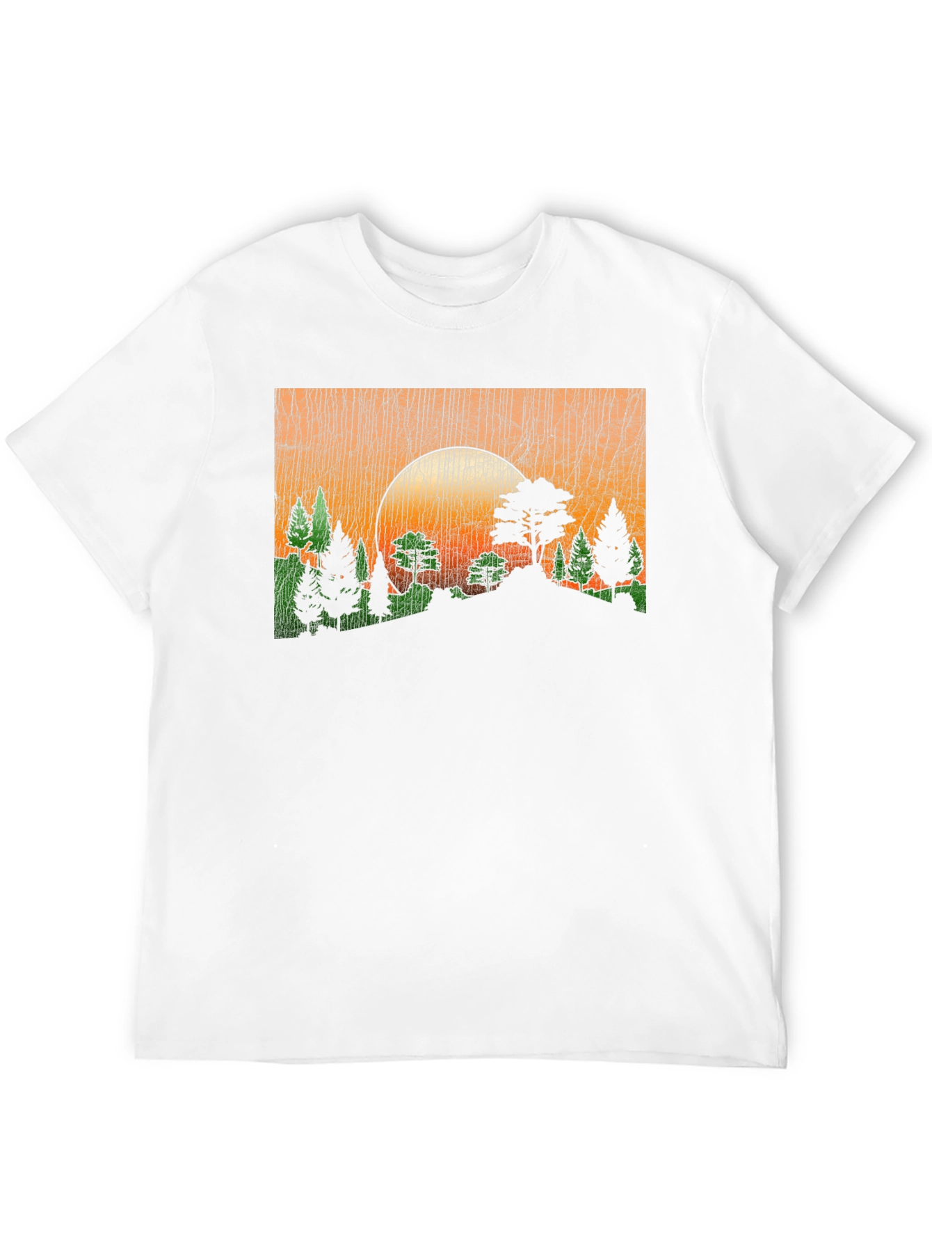 Sunset Forest Graphic Tee - Black