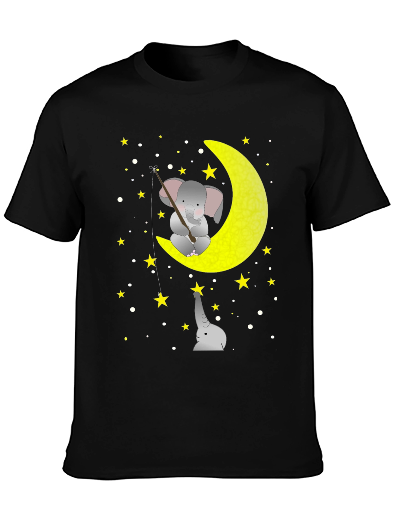 Elephant Moon Fishing Graphic Tee