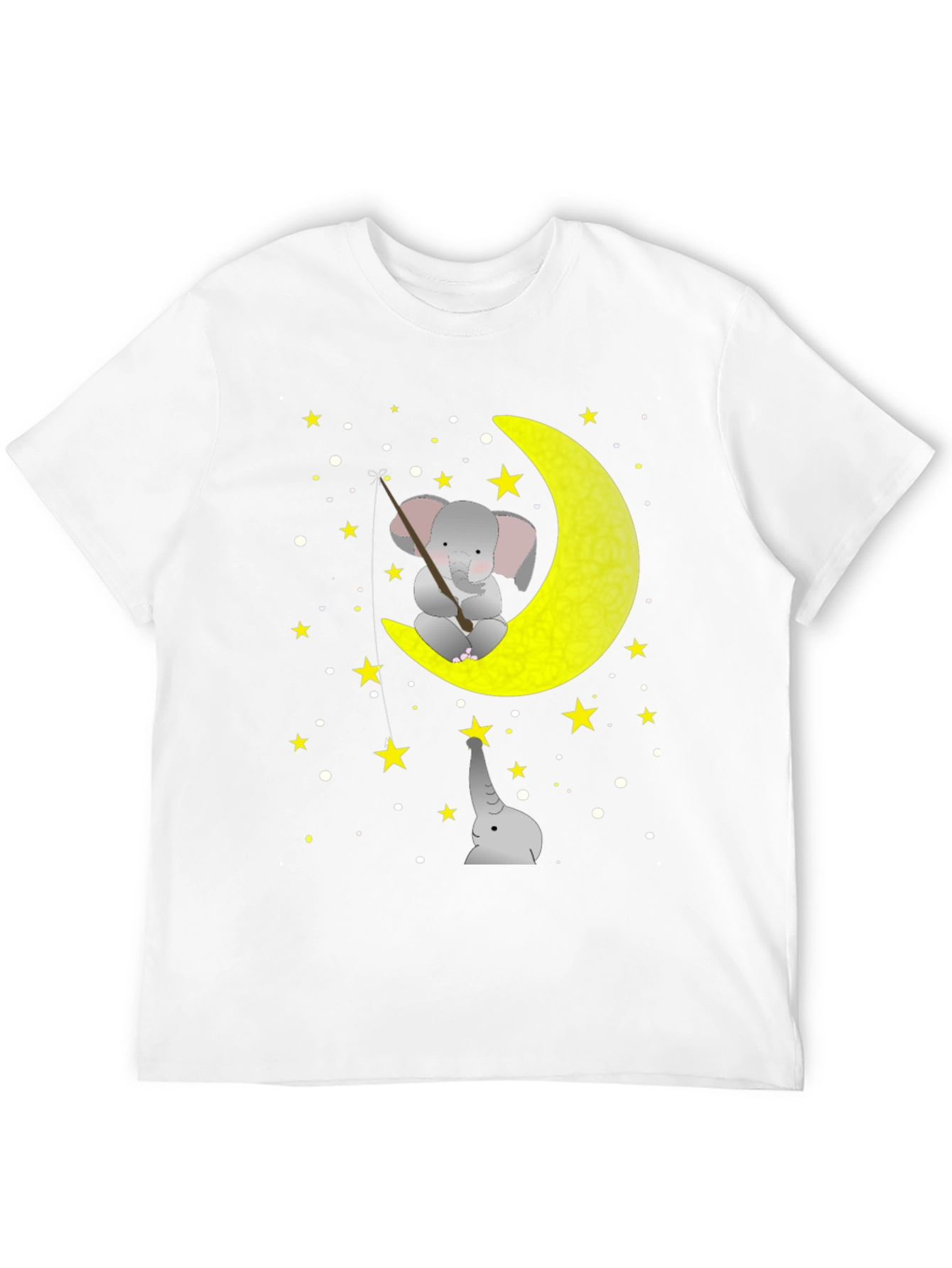 Elephant Moon Fishing Graphic Tee