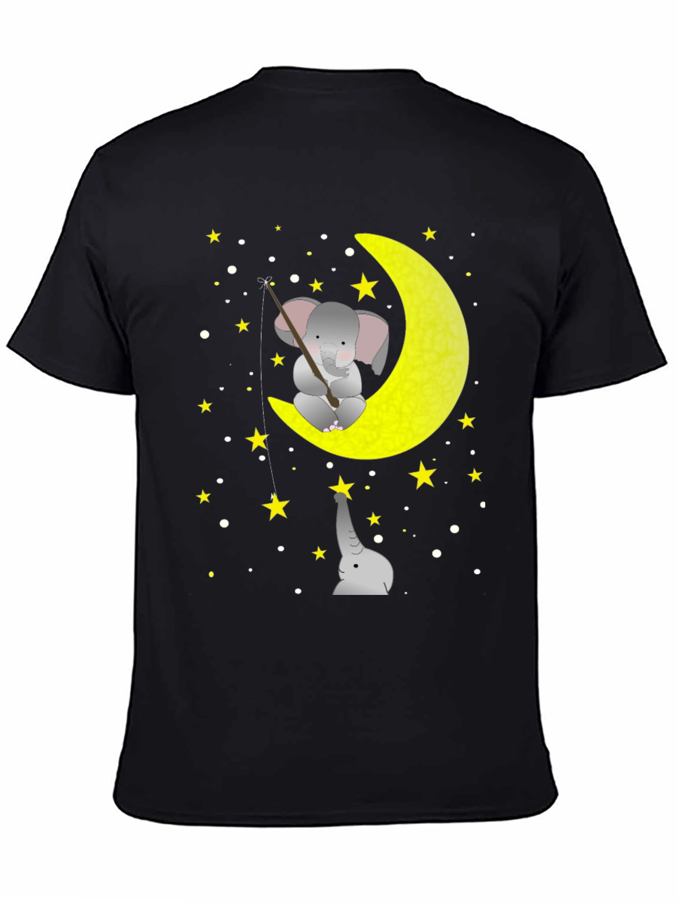 Elephant Moon Fishing Graphic Tee