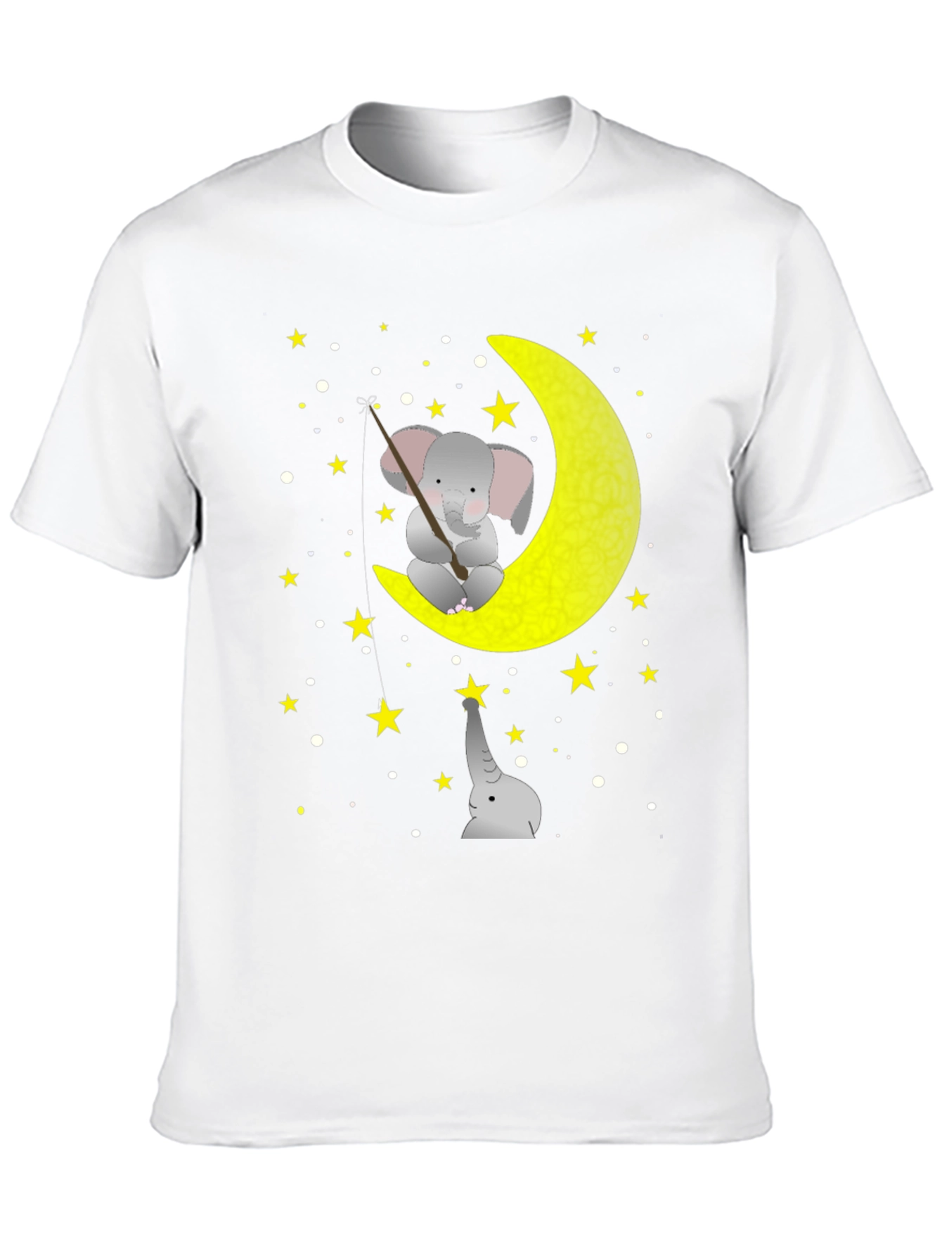 Elephant Moon Fishing Graphic Tee