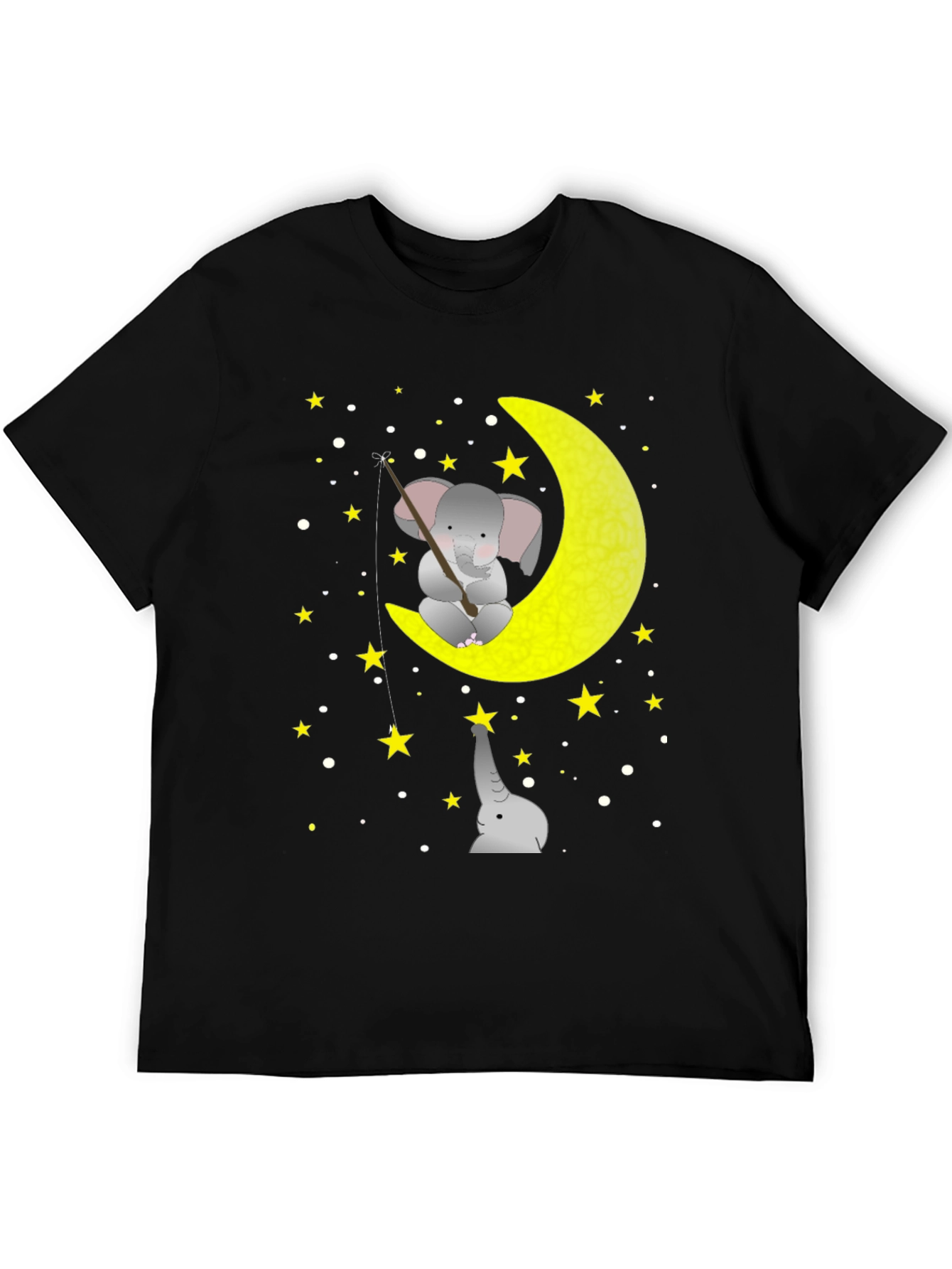 Elephant Moon Fishing Graphic Tee