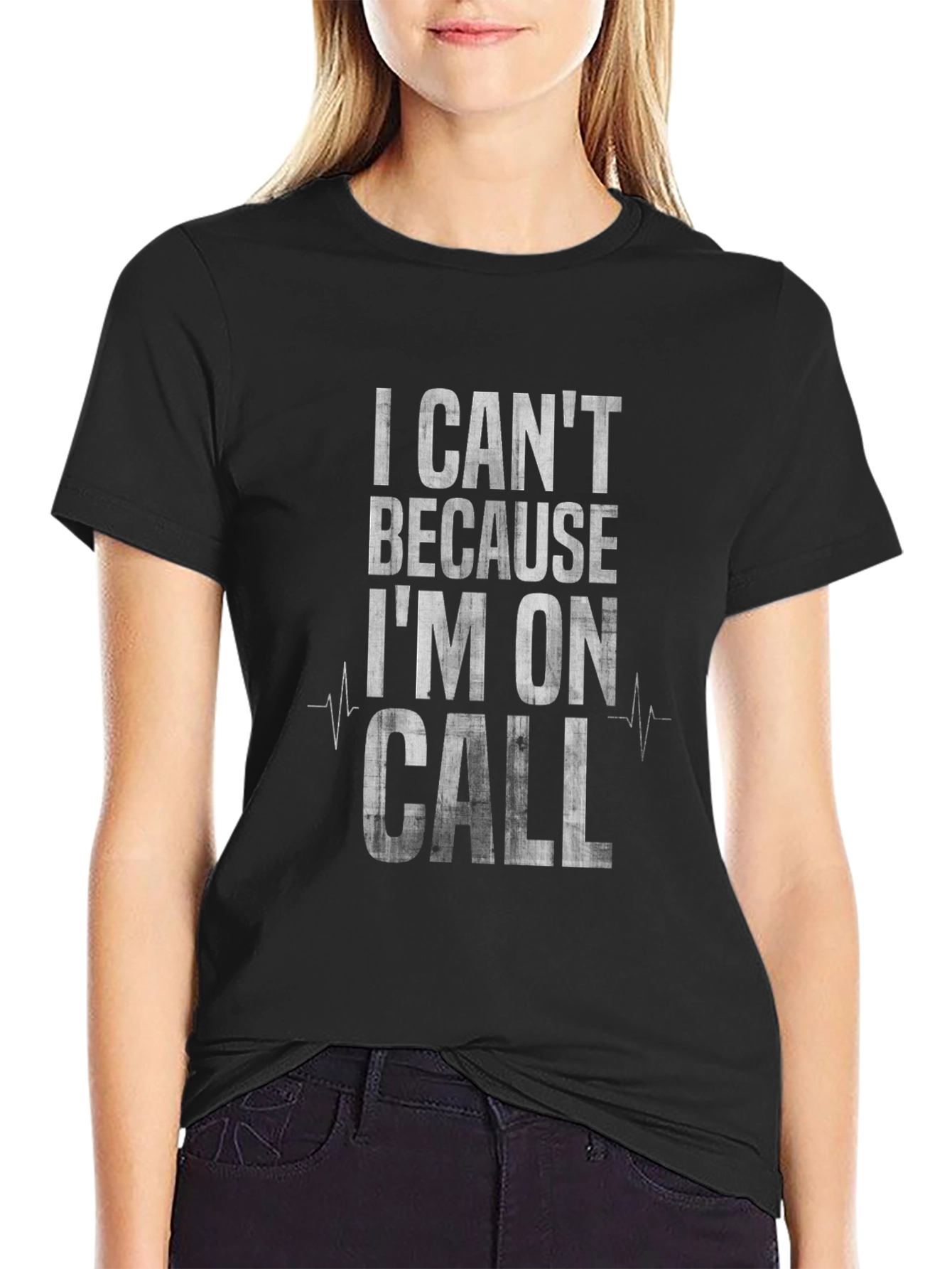 On Call Graphic Tee - Black