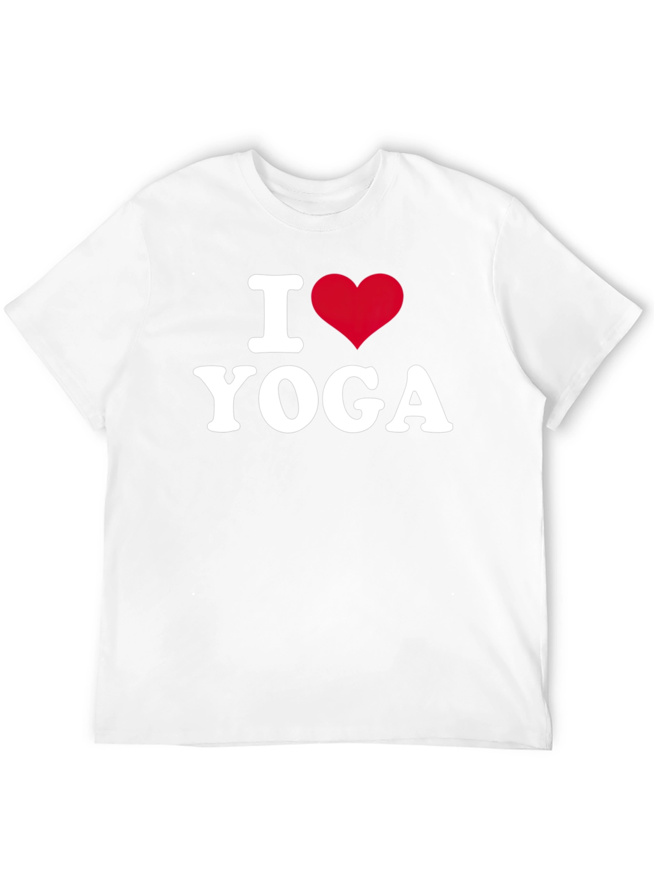 I Love Yoga T-Shirt - Black Cotton Tee