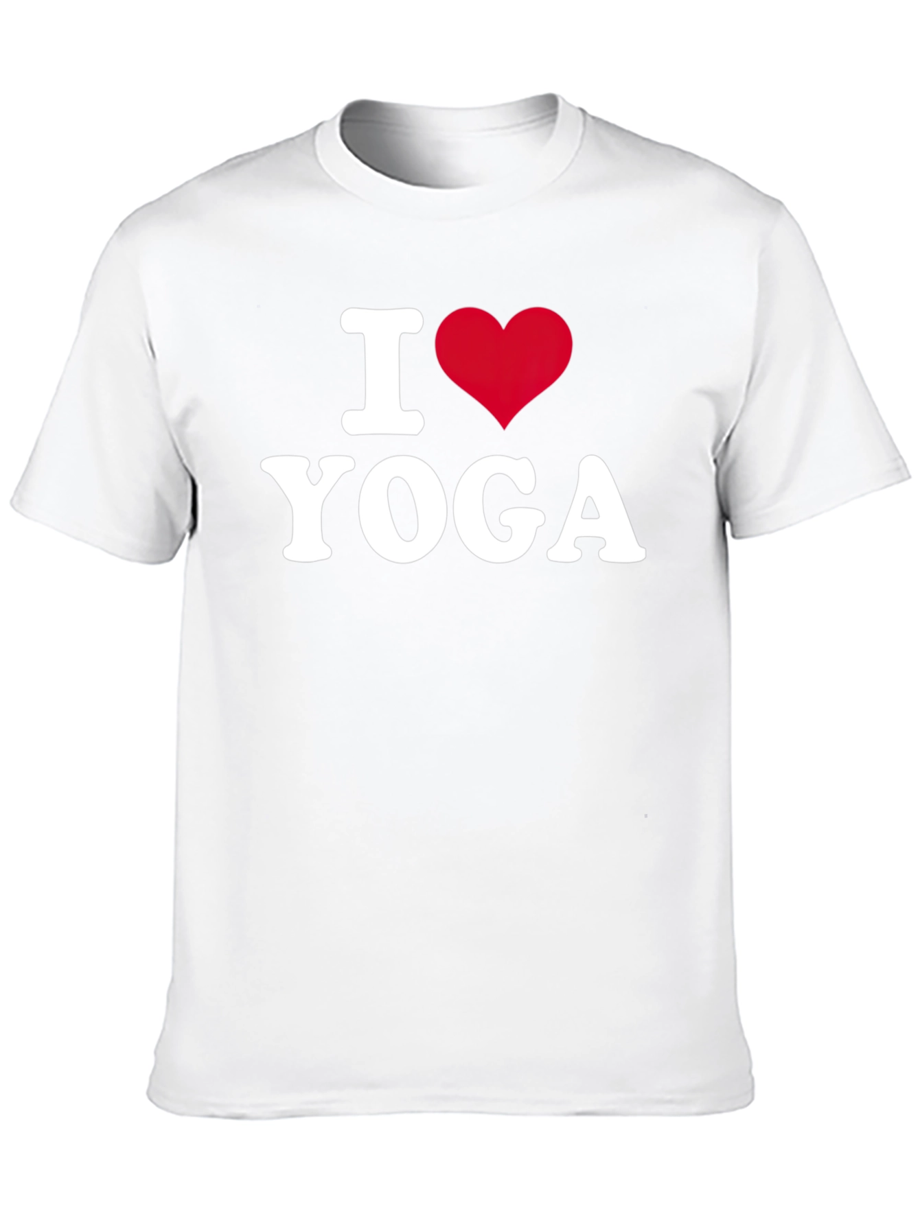 I Love Yoga T-Shirt - Black Cotton Tee