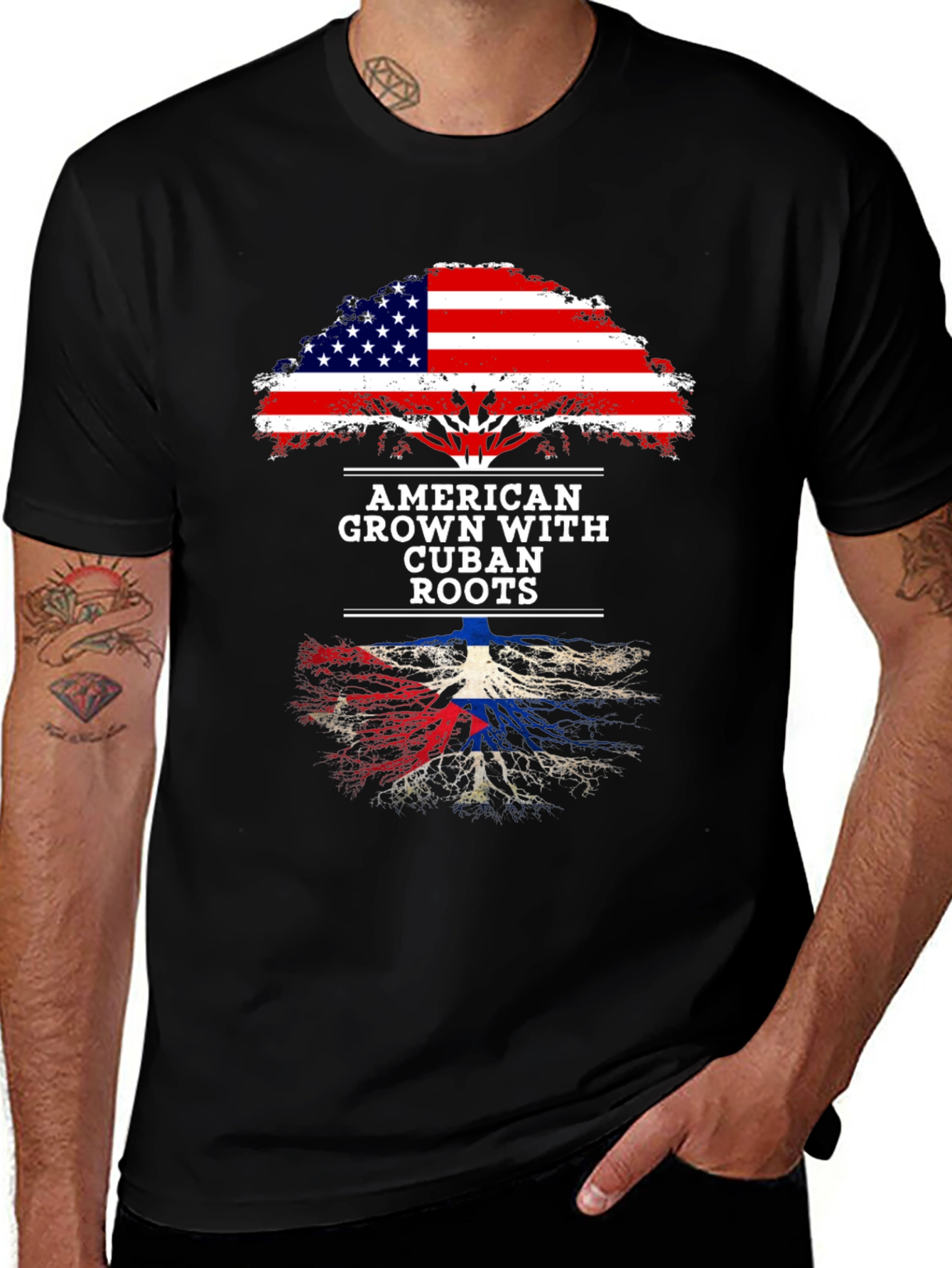 American Grown with Cuban Roots Tee