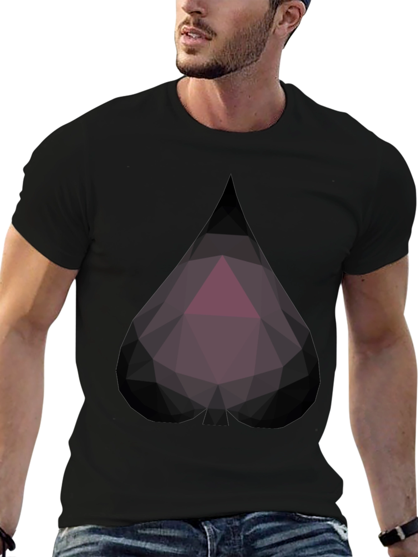 Geometric Spade Tee - Modern Style