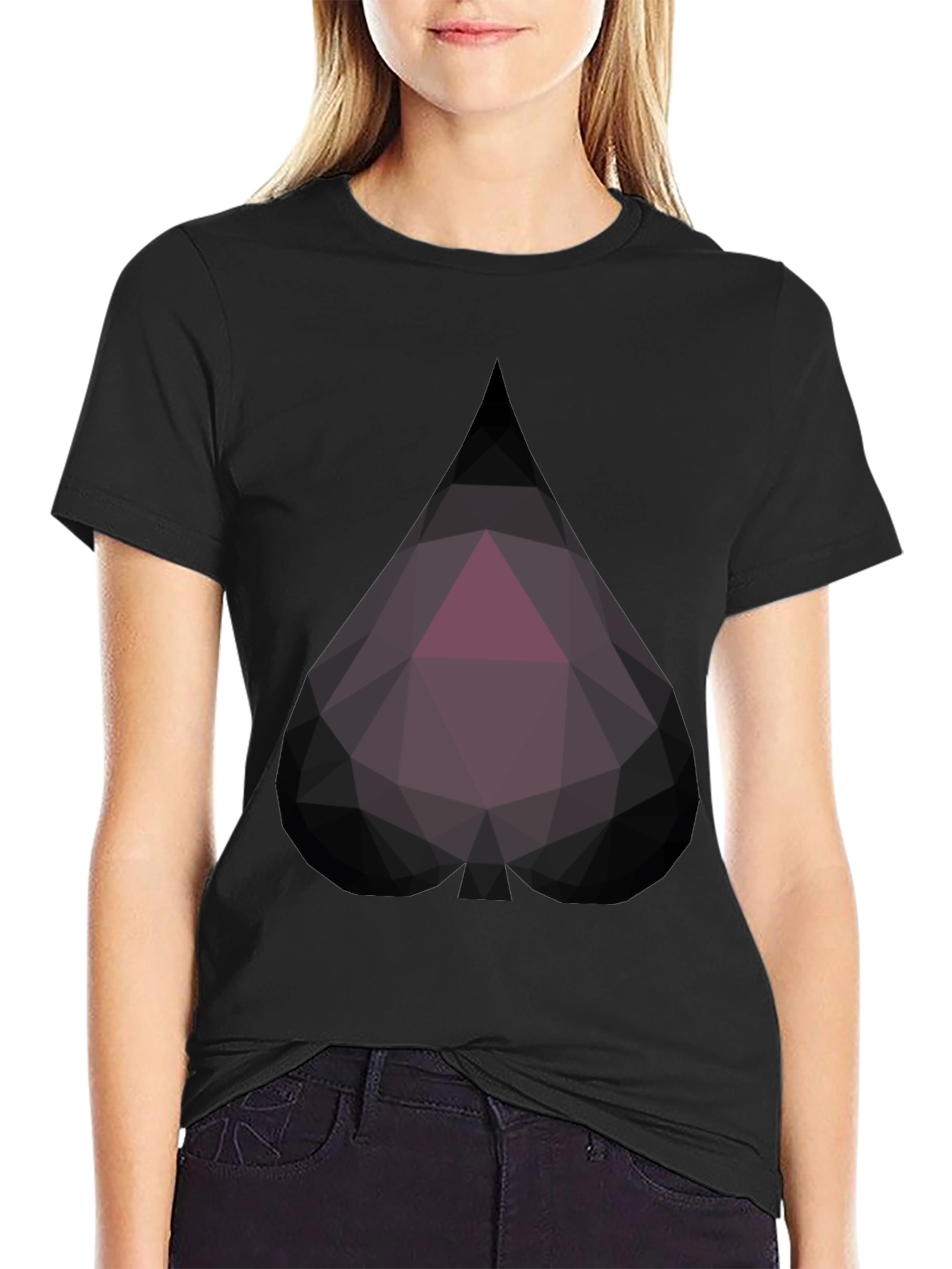 Geometric Spade Tee - Modern Style