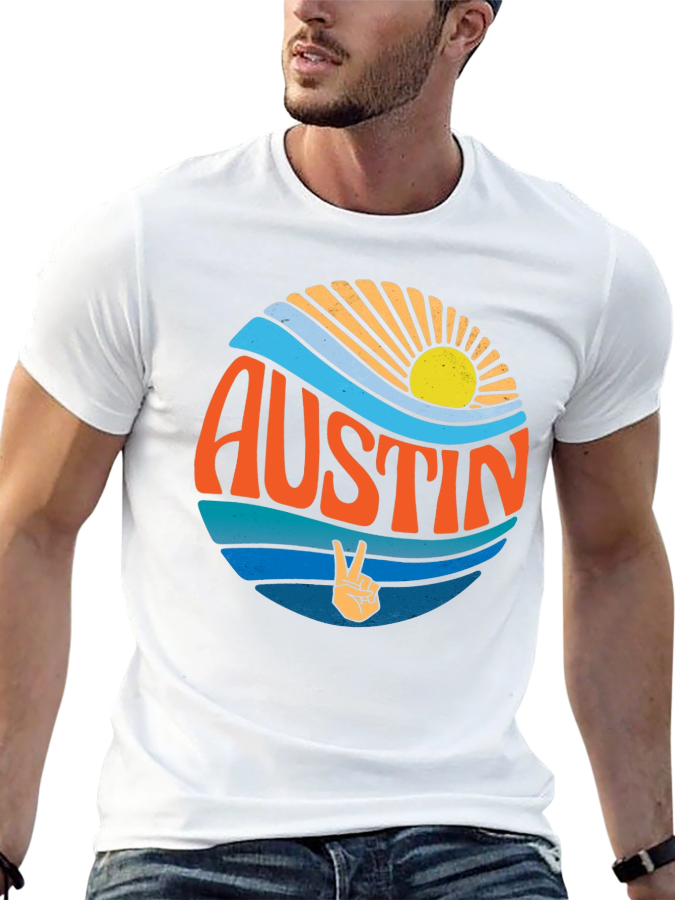 Austin Peace Sign T-Shirt