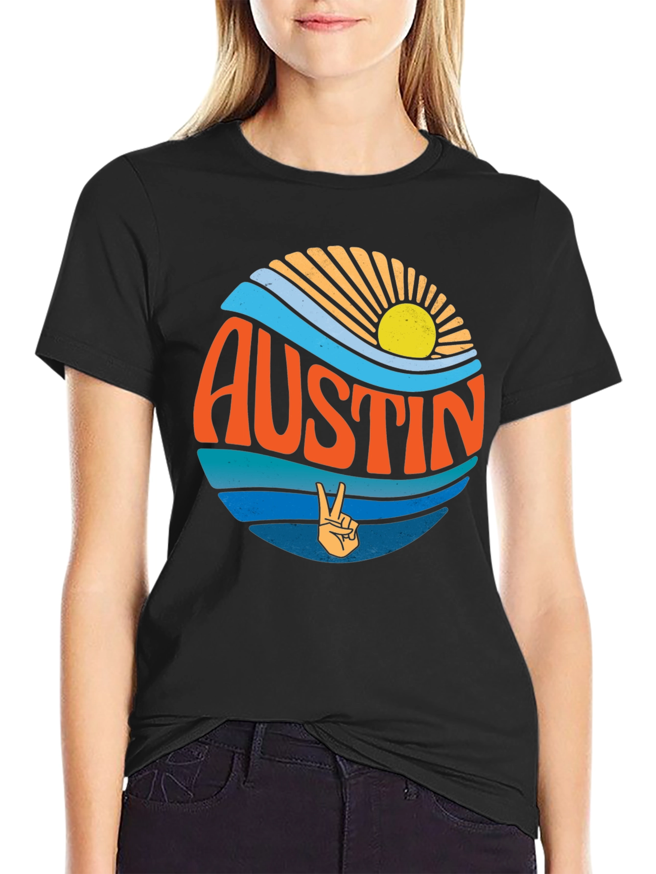 Austin Peace Sign T-Shirt