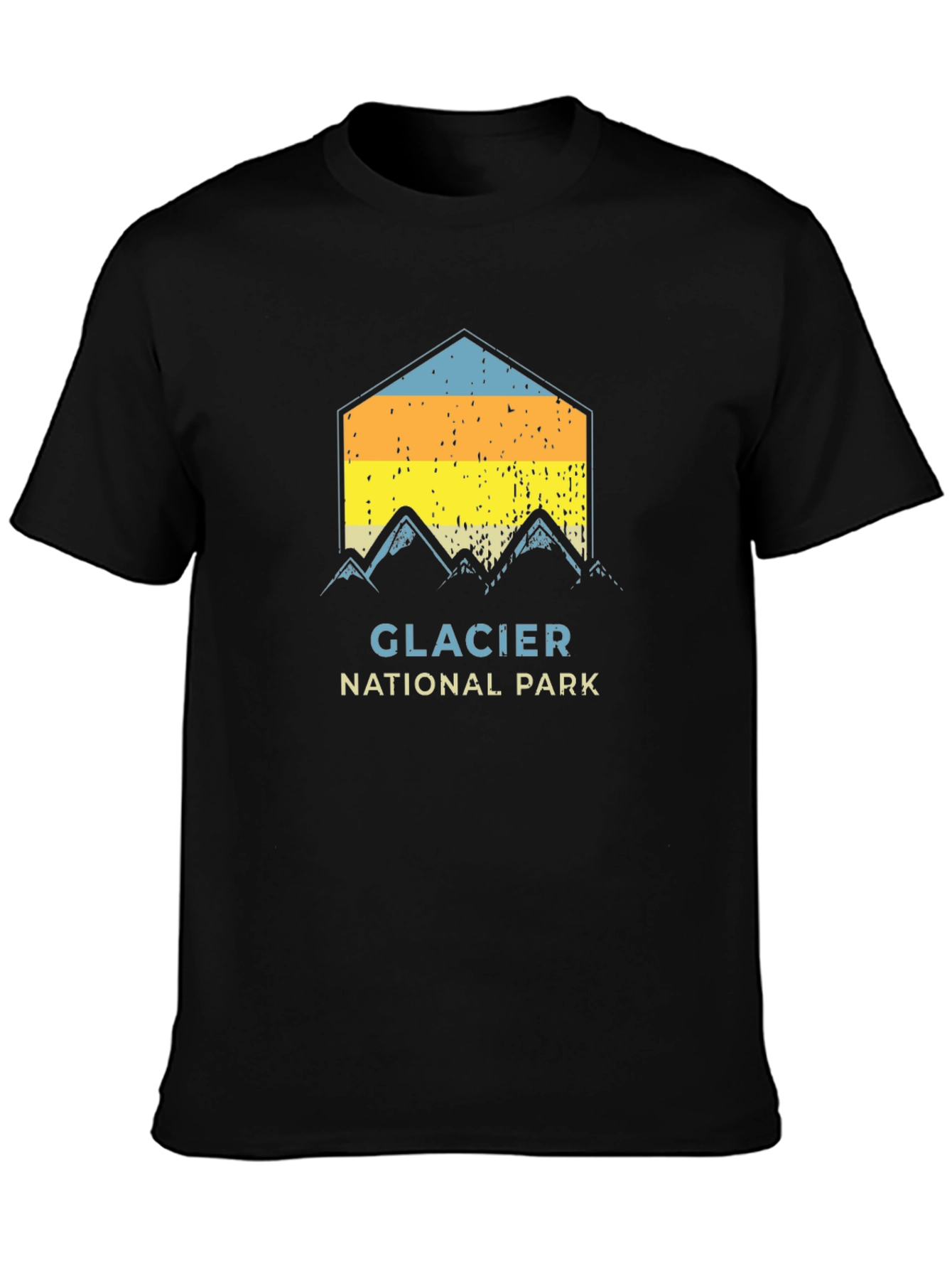 Glacier National Park Graphic Tee - Black