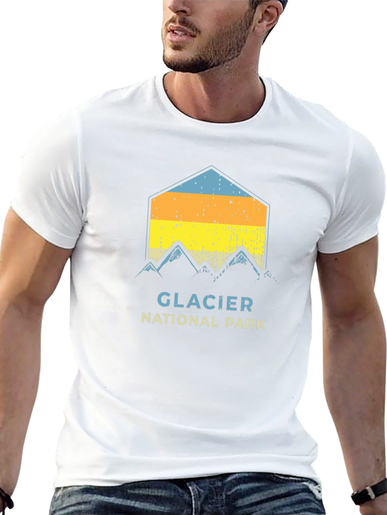 Glacier National Park Graphic Tee - Black