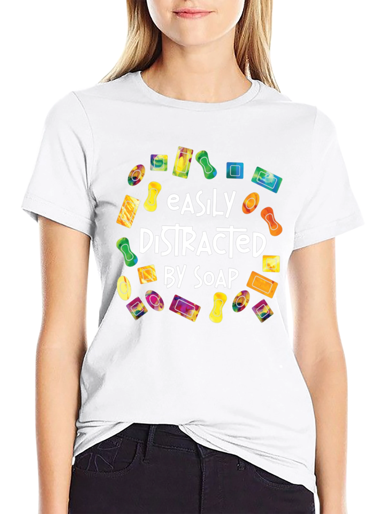 Easily Distracted by Soap T-Shirt Funny Soap Lover Tee