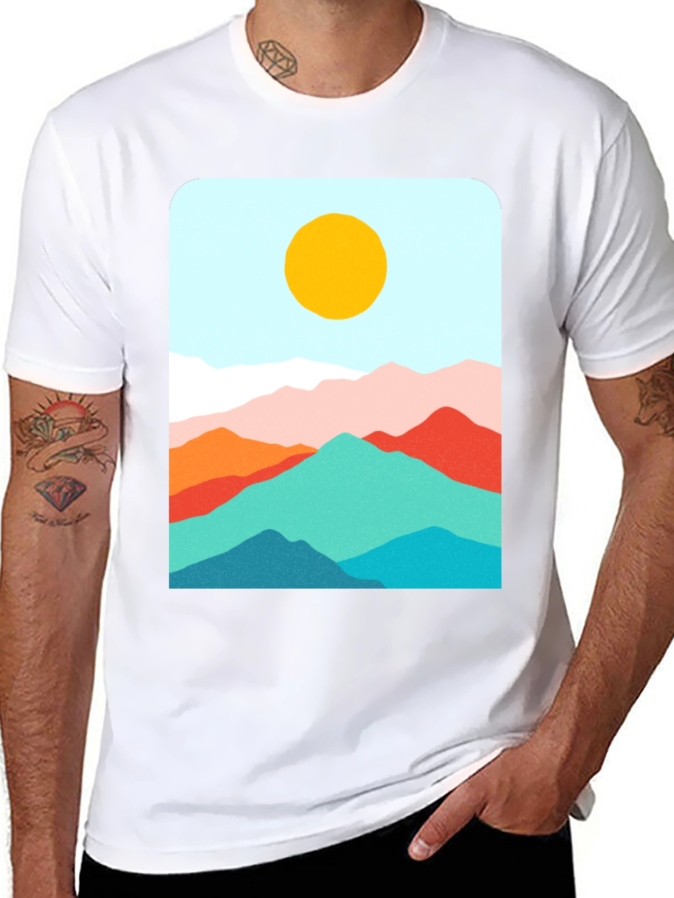 Mountains Graphic Tee - Stylish Comfort Fit