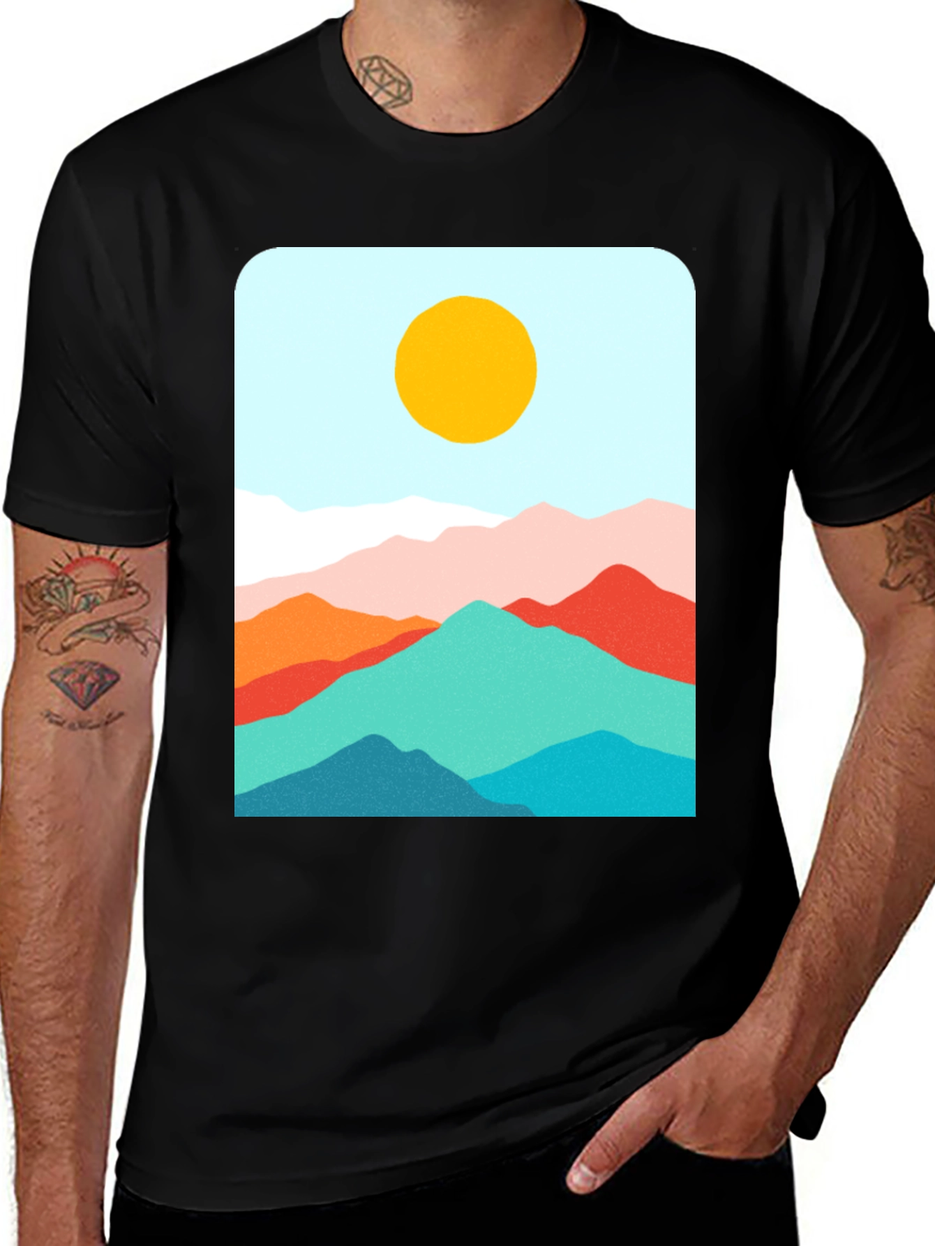 Mountains Graphic Tee - Stylish Comfort Fit