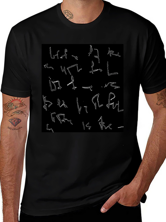 Abstract Symbol Black T-Shirt