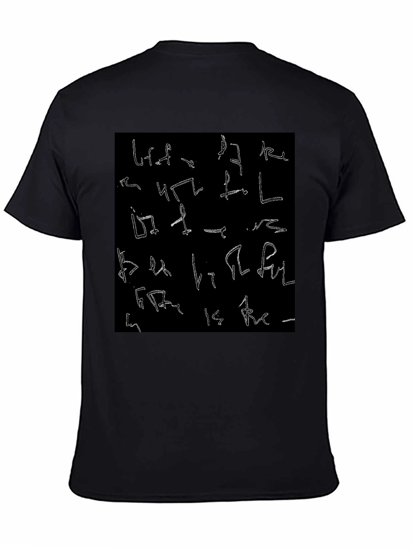 Abstract Symbol Black T-Shirt