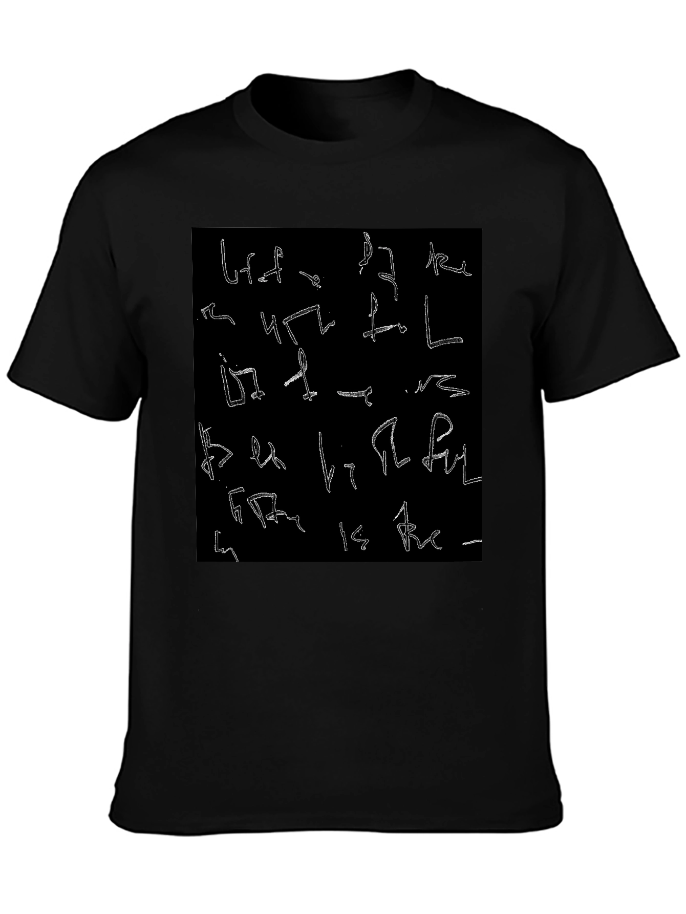 Abstract Symbol Black T-Shirt